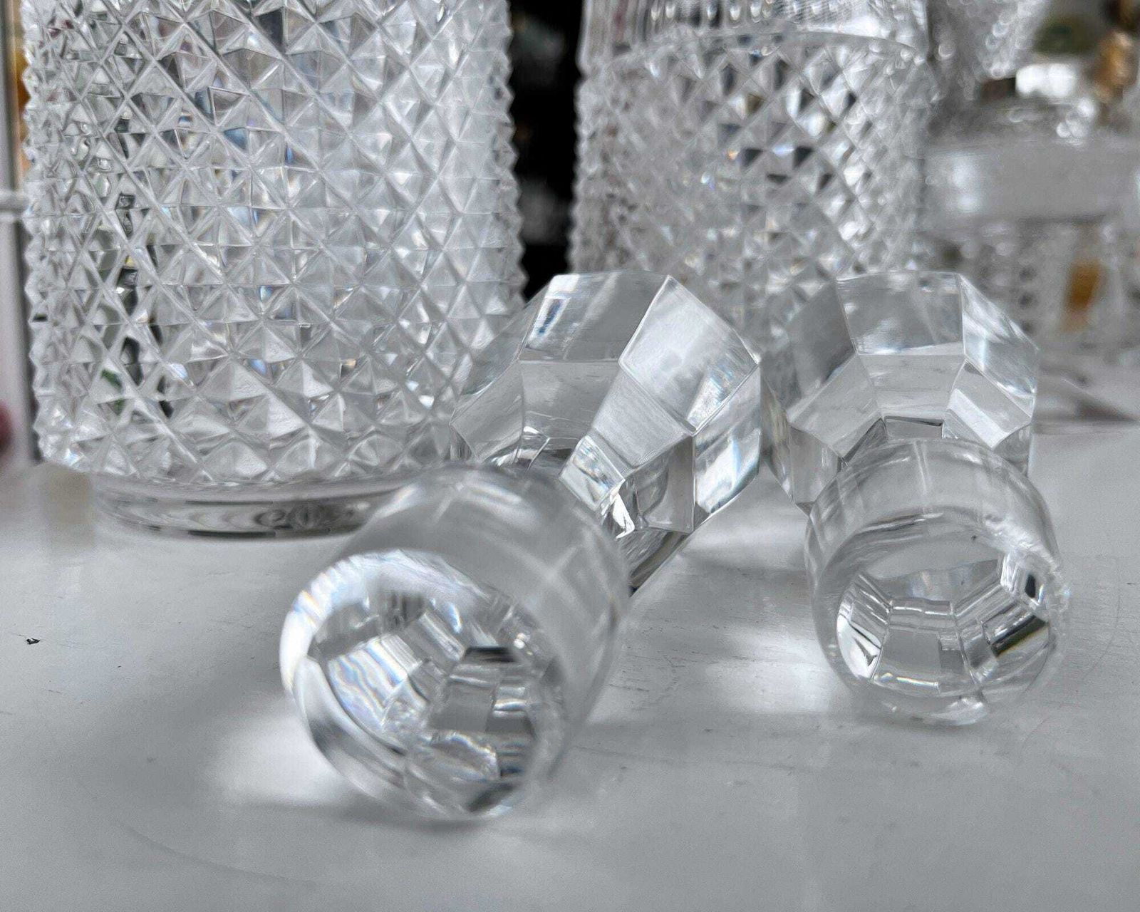 Whisky Karaf | Set Van Twee (2) | Kristallen Karaf photo vinterior