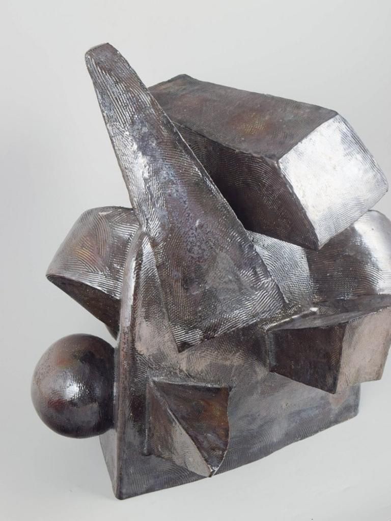 Christina Muff, Contemporary Danish Artist. Monumental Sculpture, Cubistic Style photo Art