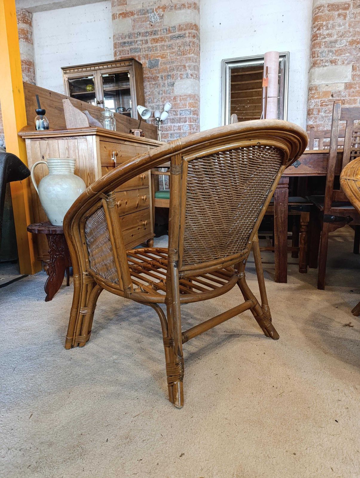 photo furniture Vintage Bamboo & Rattan Conservatory Lounge Set