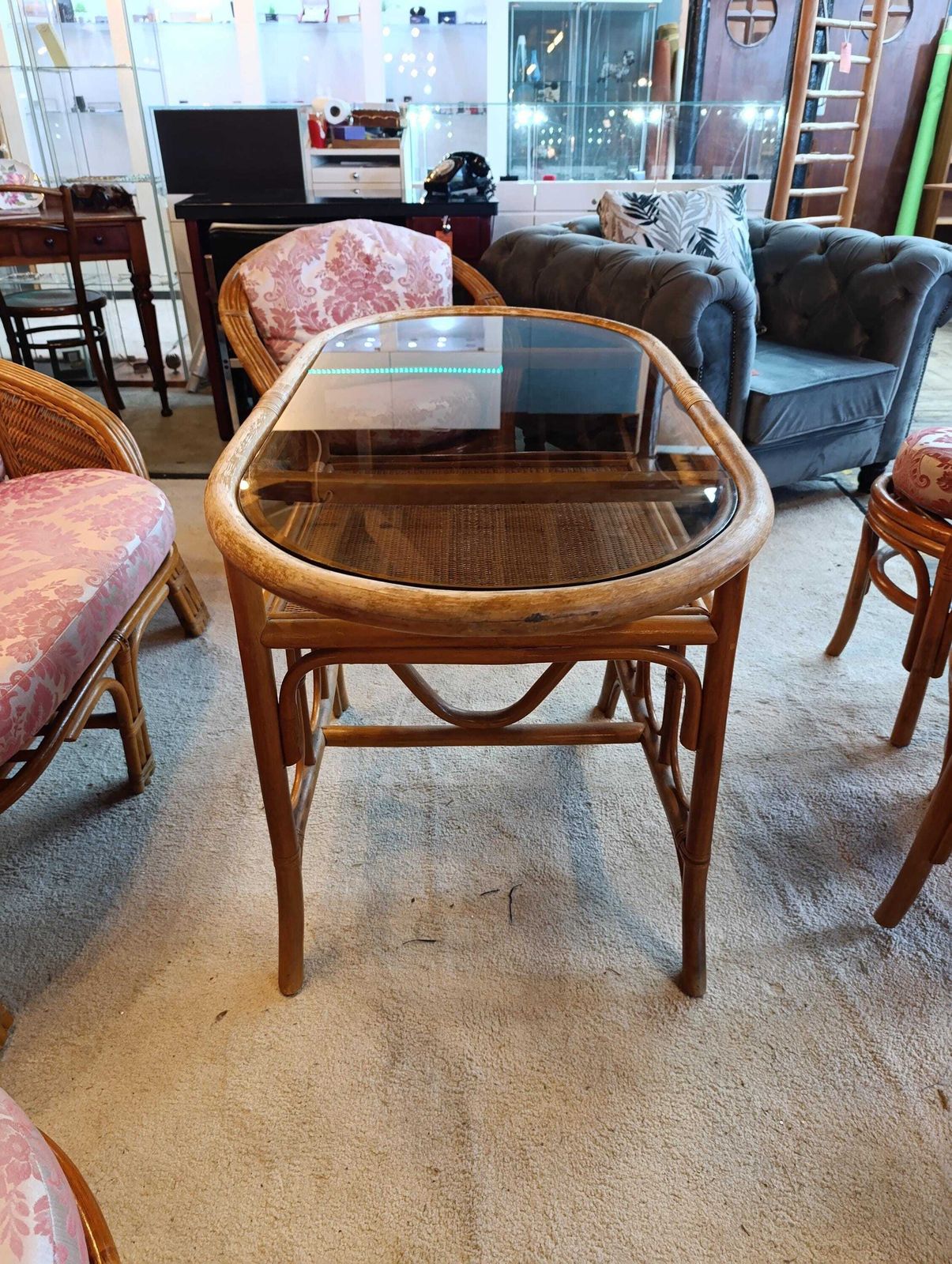 photo vinterior Vintage Bamboo & Rattan Conservatory Lounge Set