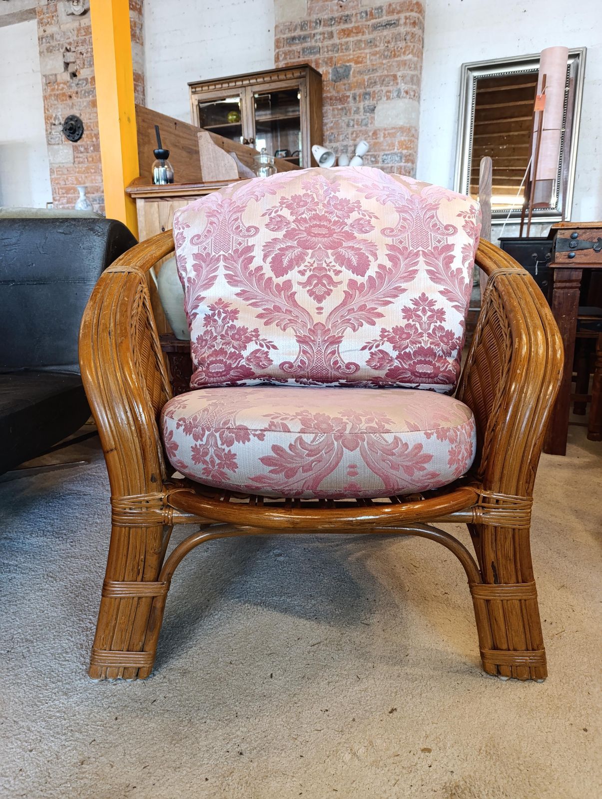 photo vintage Vintage Bamboo & Rattan Conservatory Lounge Set