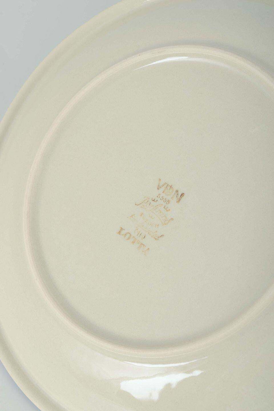 Rörstrand, Suède. Service de huit assiettes en faïence « Maria », années 1970/80 photo Décoration