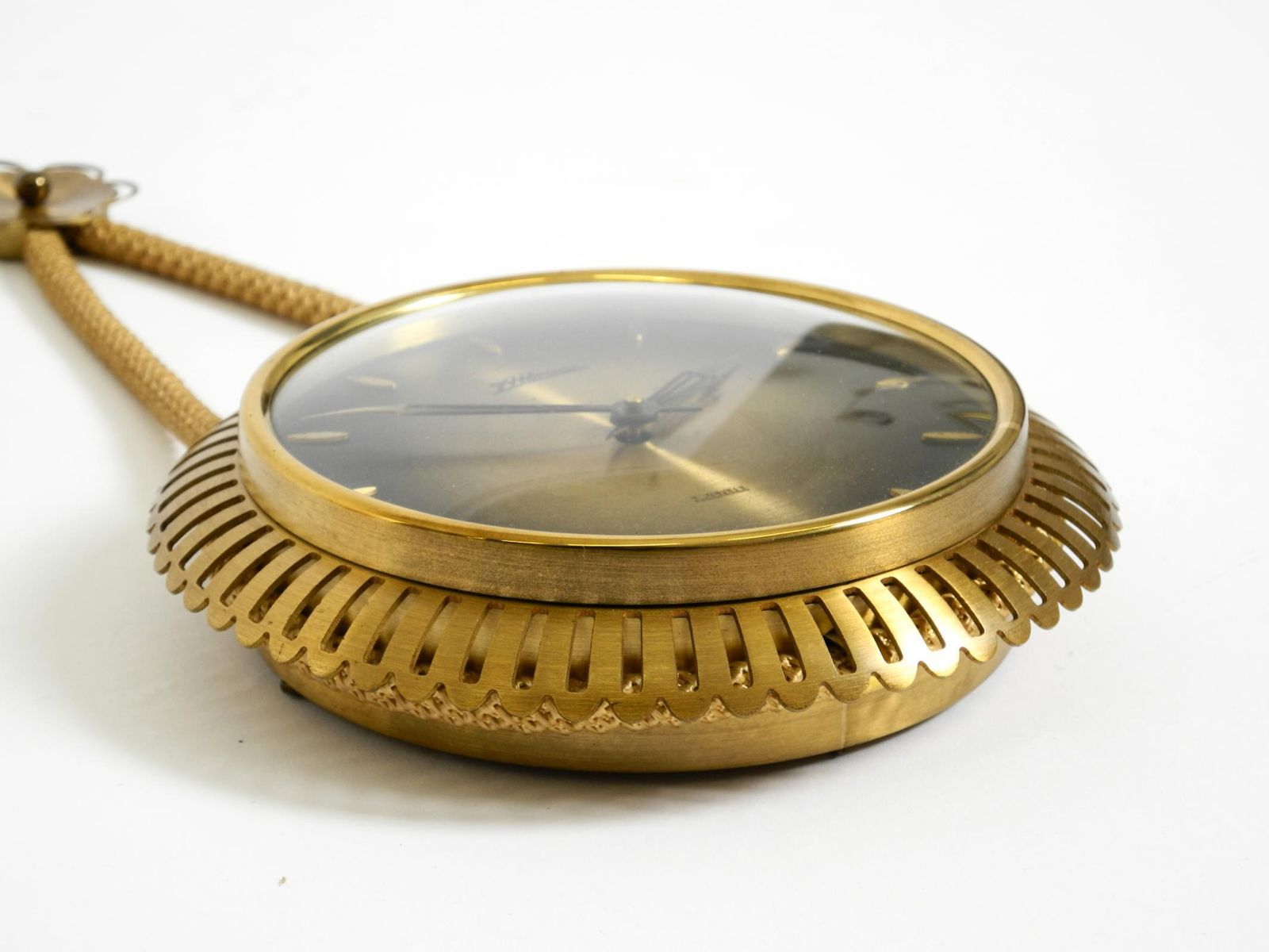 Small Mechanical Original Mid Century Atlanta Wall Clock With 10 Day Movement photo buy