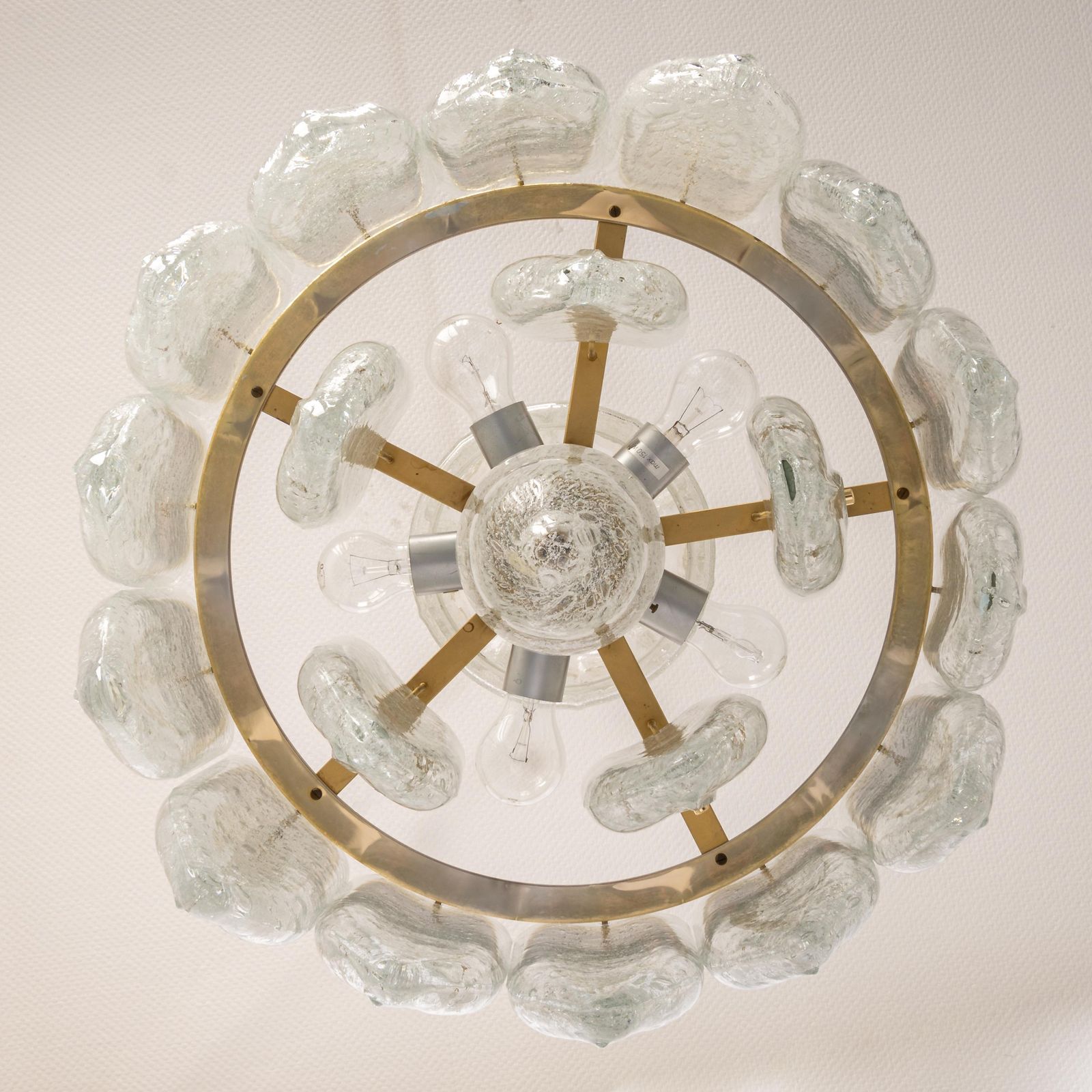 photo vinterior Stunning Murano Glass Chandelier By Doria, Germany, 1960s