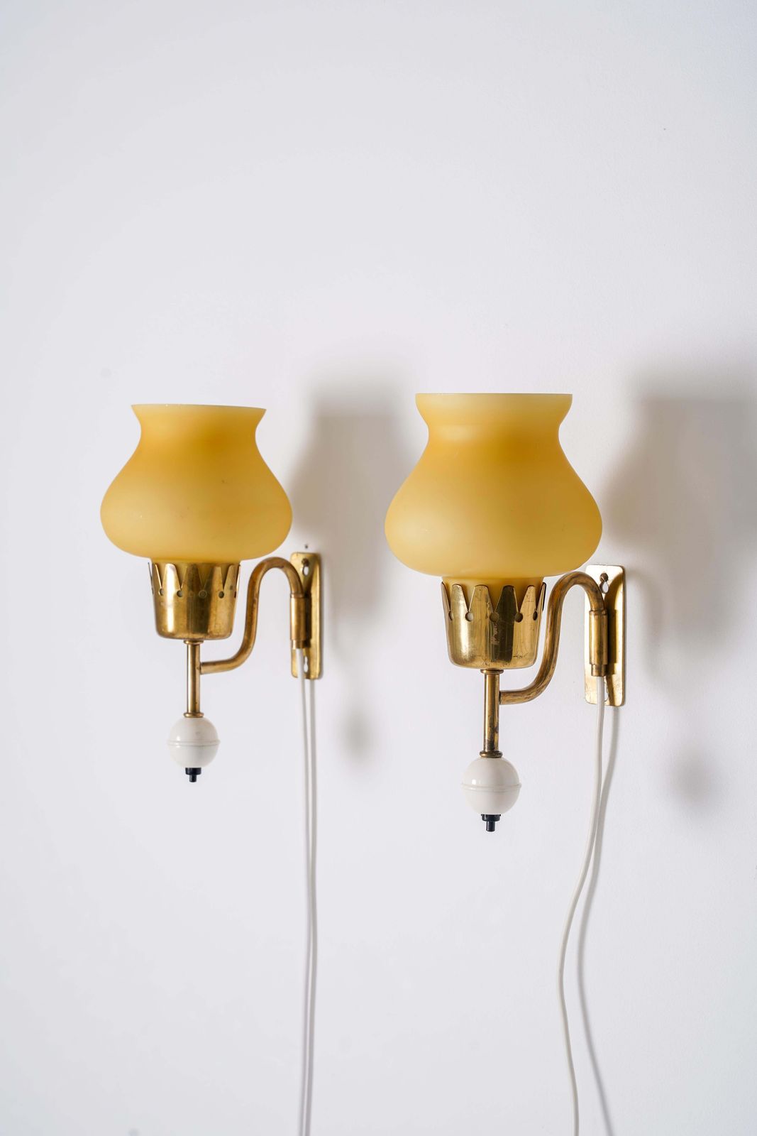 Wall Lamps By Erik Tidstrand For Nordiska Kompaniet (Nk), Sweden, 1950s photo for sale
