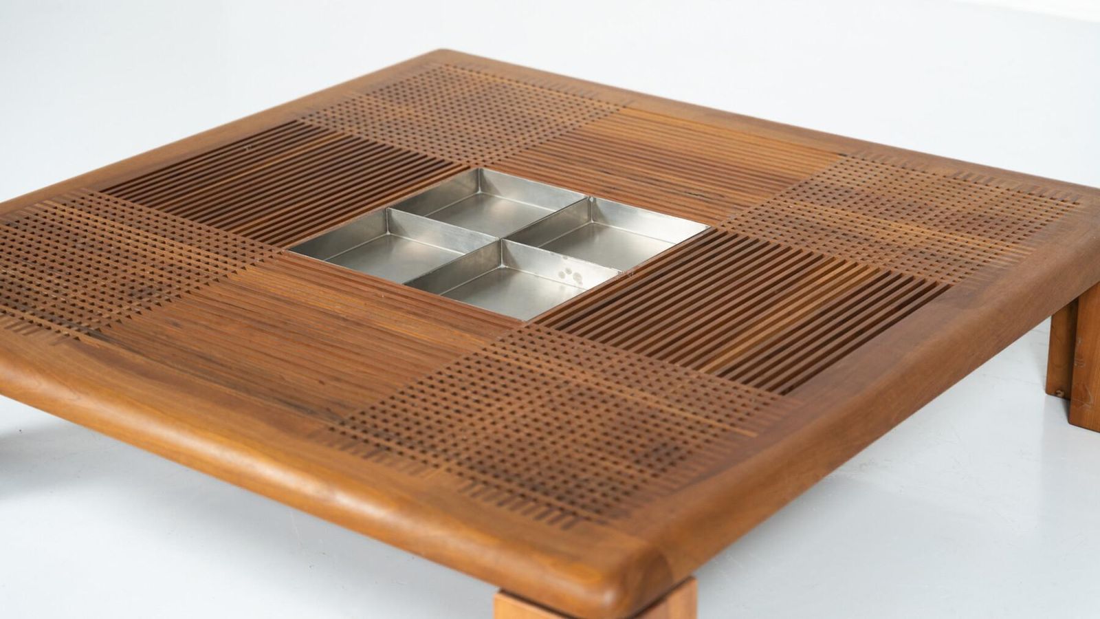 Mid Century Modern Large Italian Coffee Table By Silvio Coppola, 1970s photo for sale