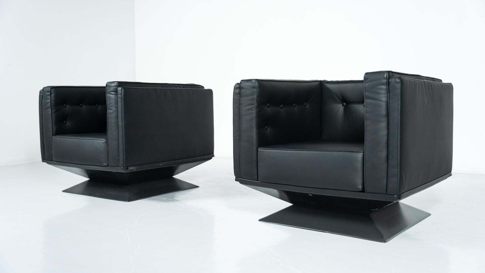Mid Century Modern Pair Of Armchairs By Luigi Pellegrin For Mim Roma, Italy photo for sale
