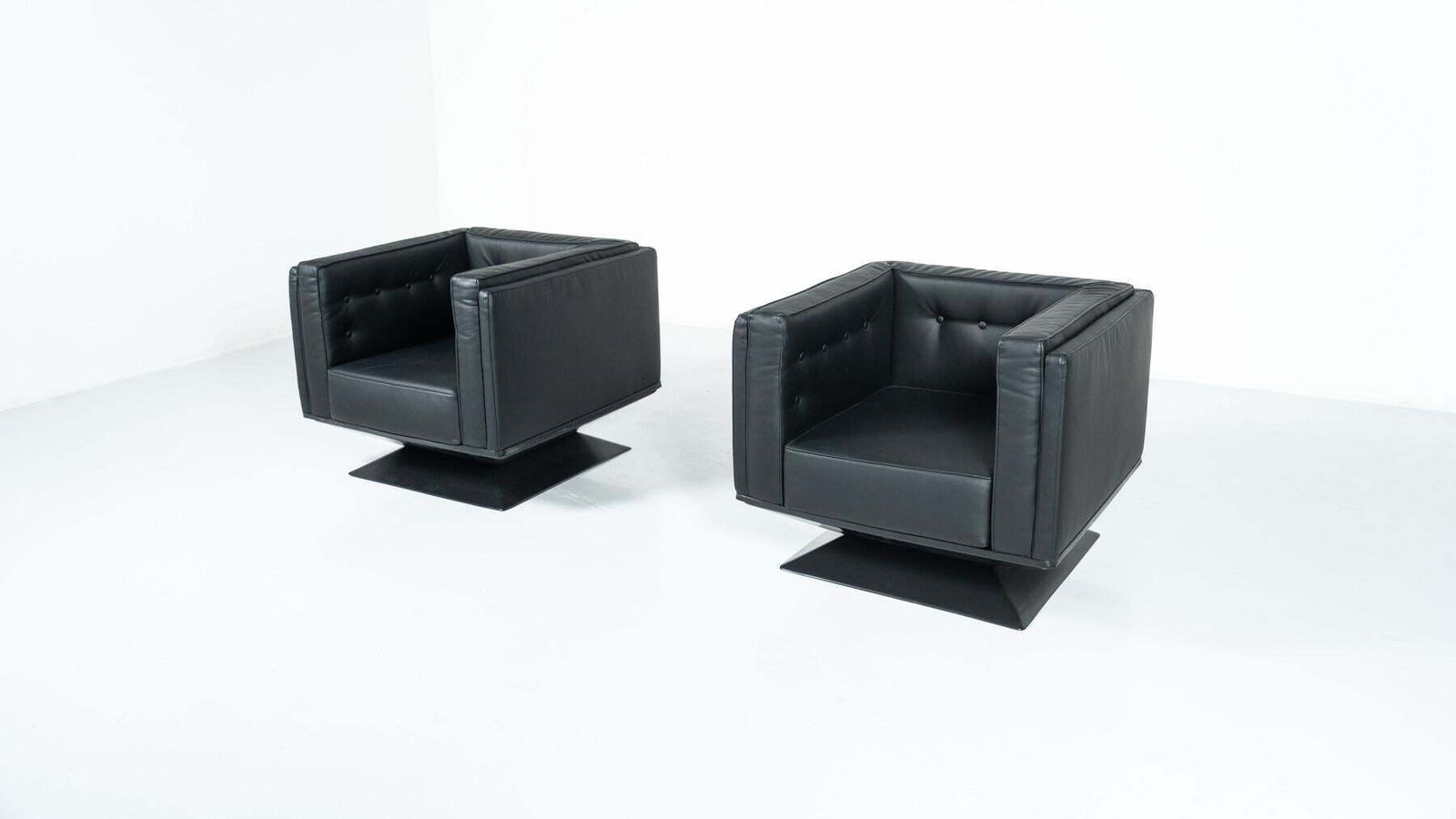 photo for sale Mid Century Modern Pair Of Armchairs By Luigi Pellegrin For Mim Roma, Italy
