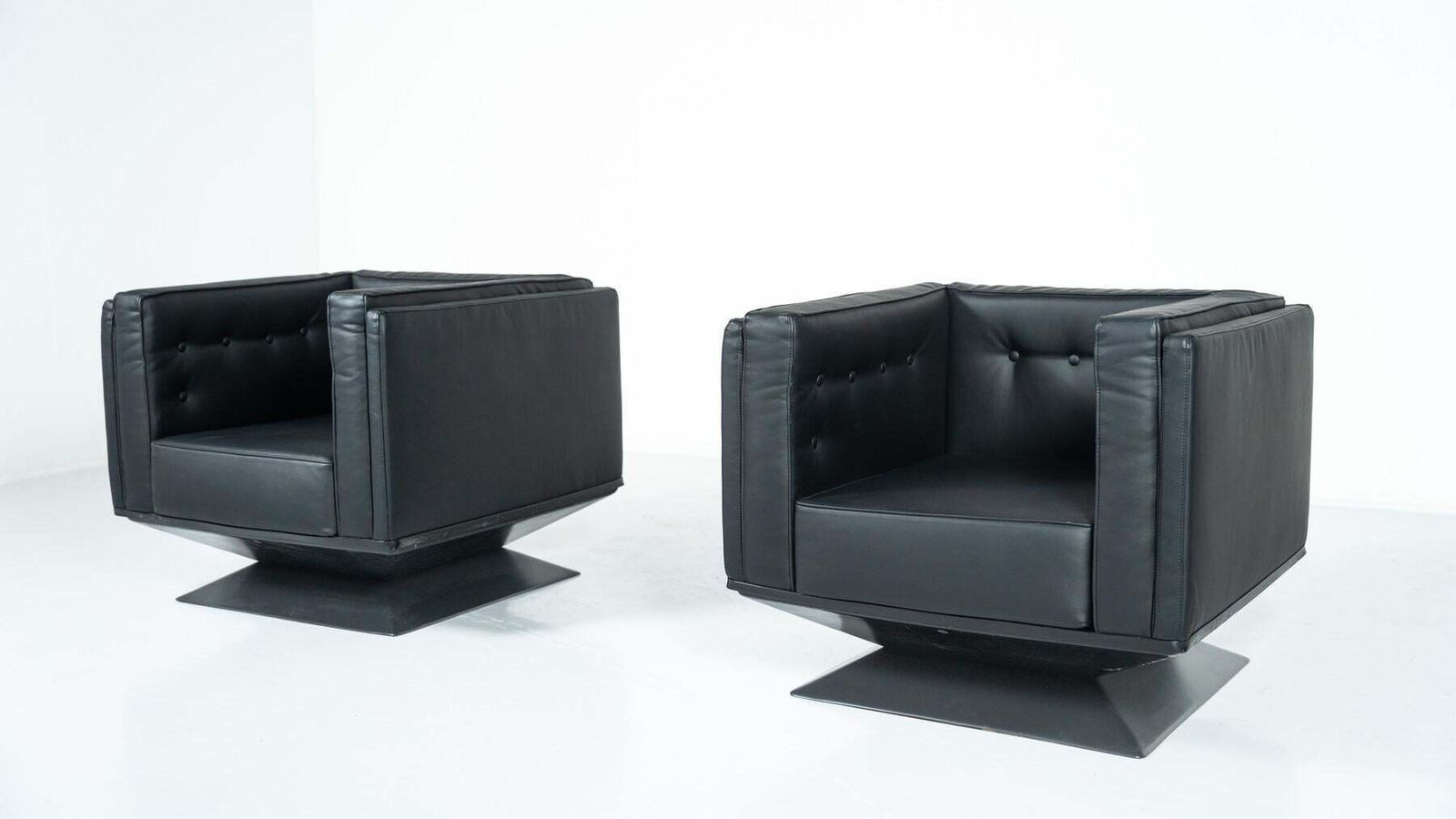 Furniture Mid Century Modern Pair Of Armchairs By Luigi Pellegrin For Mim Roma, Italy photo