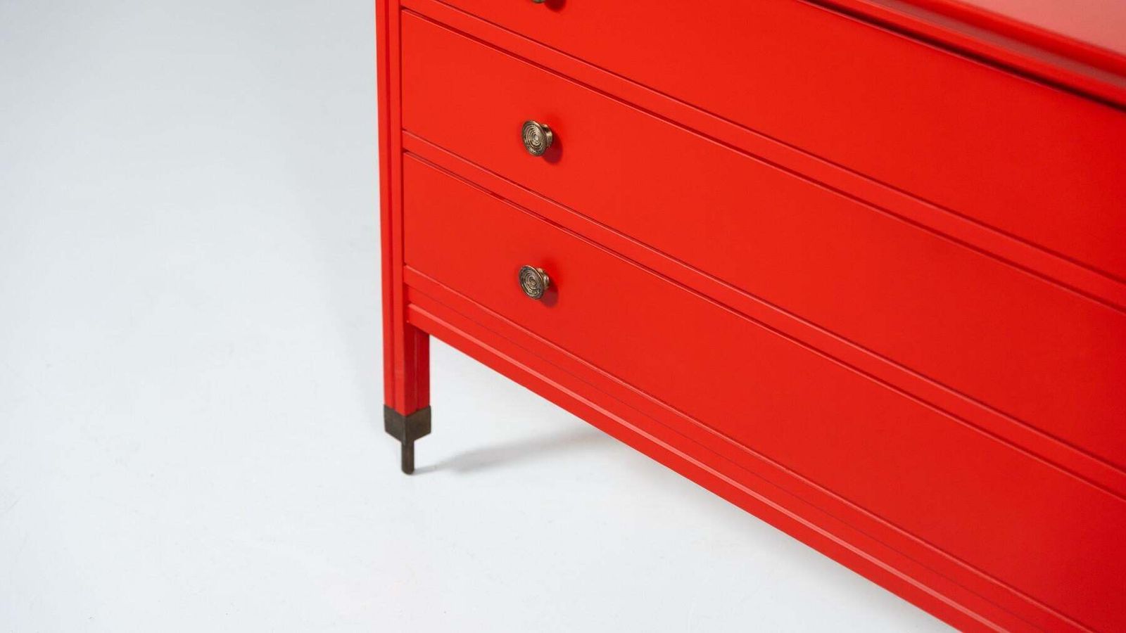 Red Chest Of Drawers By Carlo De Carli, Italy, 1960s photo 6033.0
