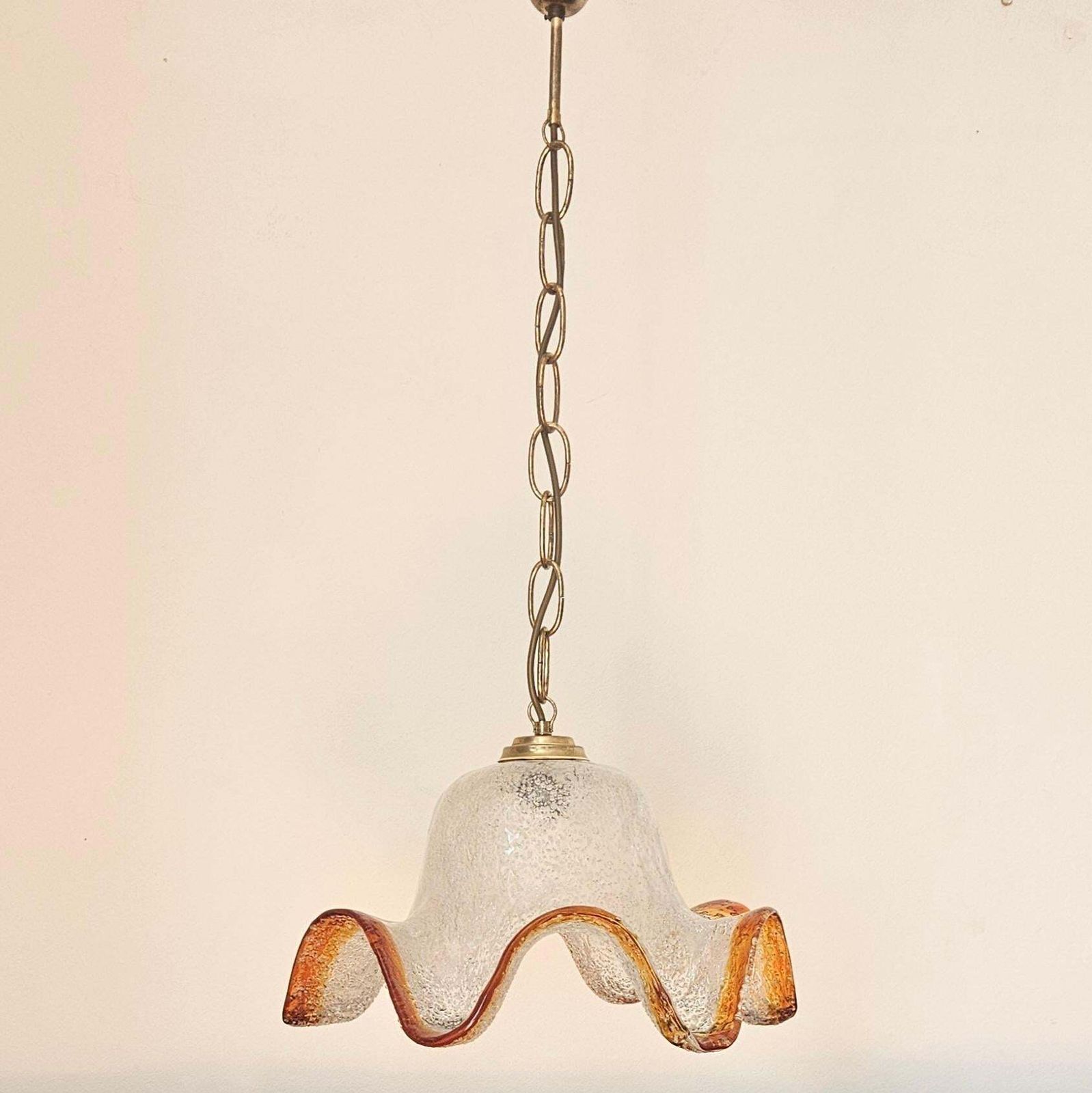 Midcentury Rare Chandelier Mazzega, Murano Glass, Italy, 1970s photo for sale