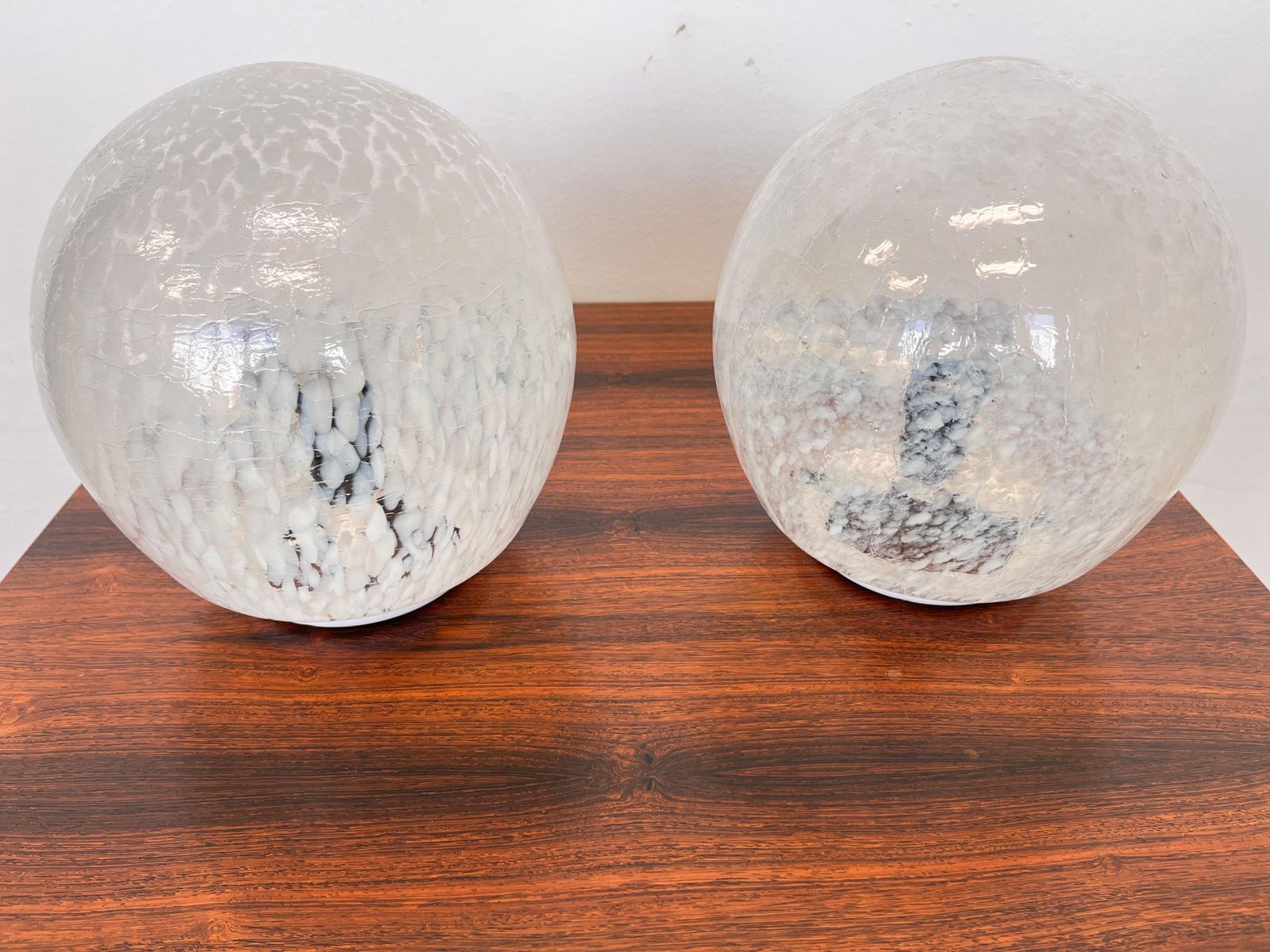 Pair Of Design Mid Century Artglass Table Lamps, 1980s   Czechoslovakia photo Lighting