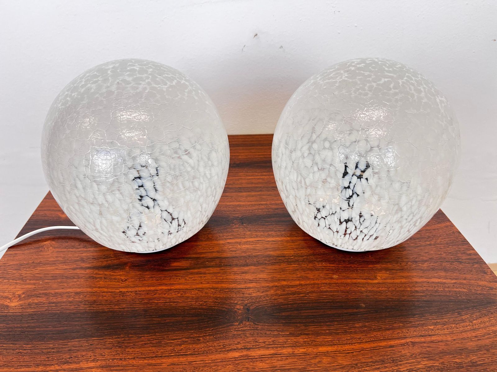 Pair Of Design Mid Century Artglass Table Lamps, 1980s   Czechoslovakia photo Lighting