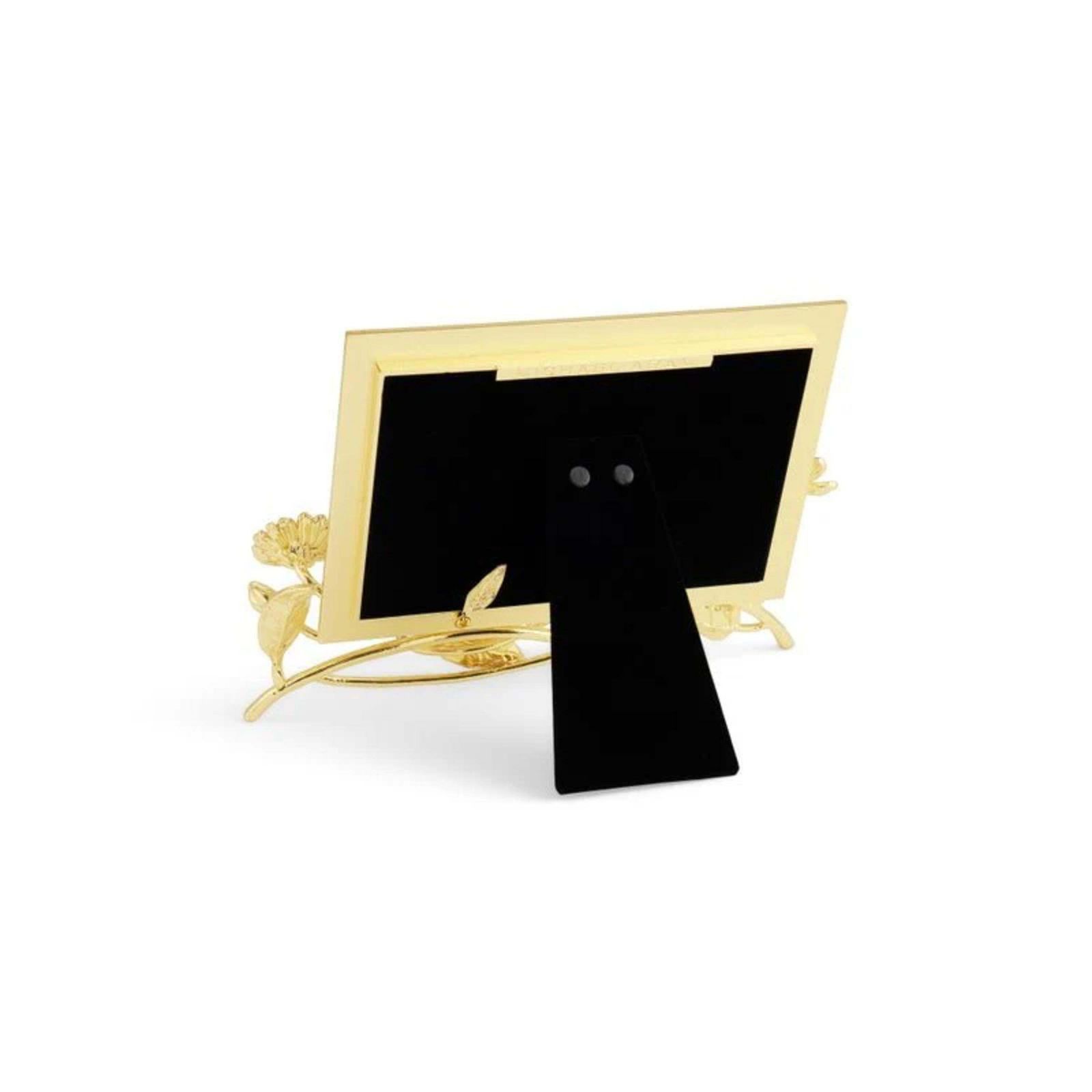 Set Of Four Decorative Flower Botanical Photo Frame In Gold Metal & Enamel photo 1532.0