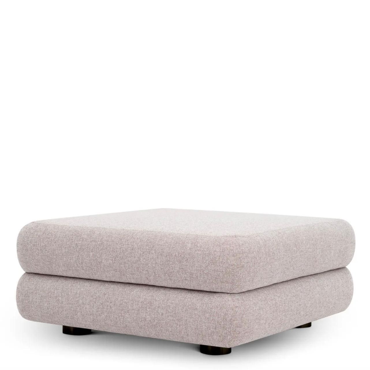 Outdoor Modular Sofa Ottoman Mauritius Light Grey photo furniture