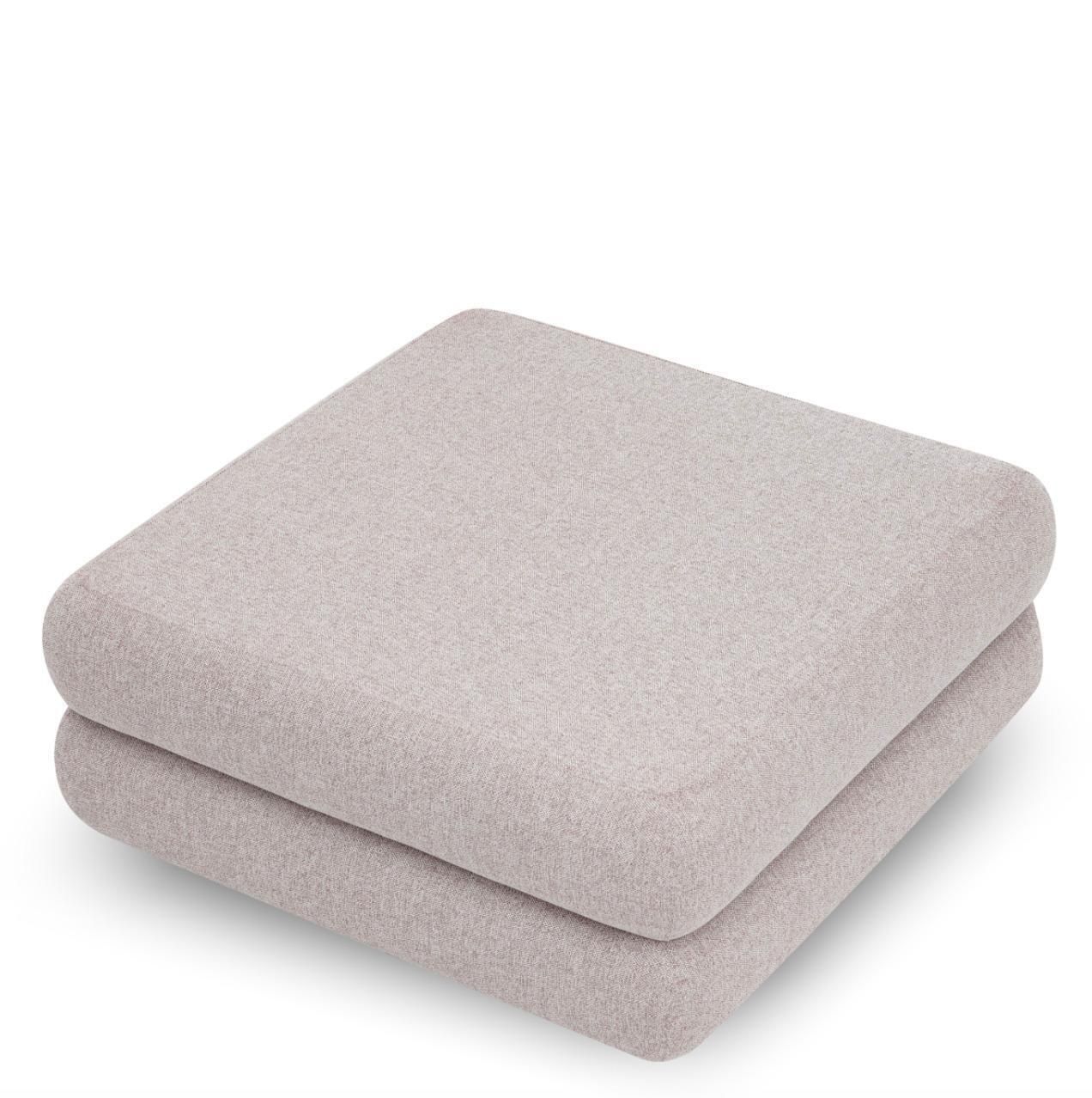 Outdoor Modular Sofa Ottoman Mauritius Light Grey photo Garden Furniture