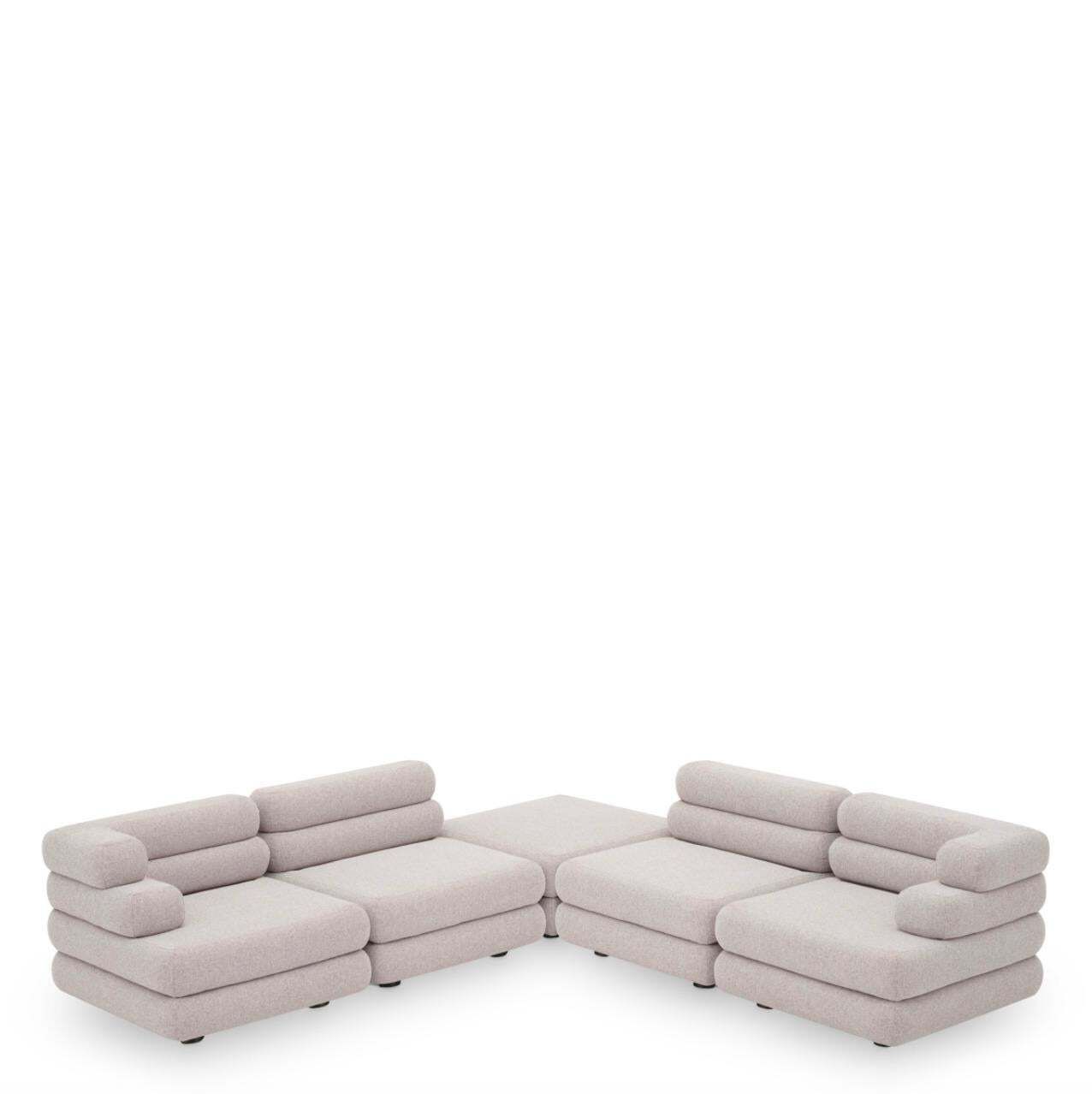 1750.0 Outdoor Modular Sofa Ottoman Mauritius Light Grey photo