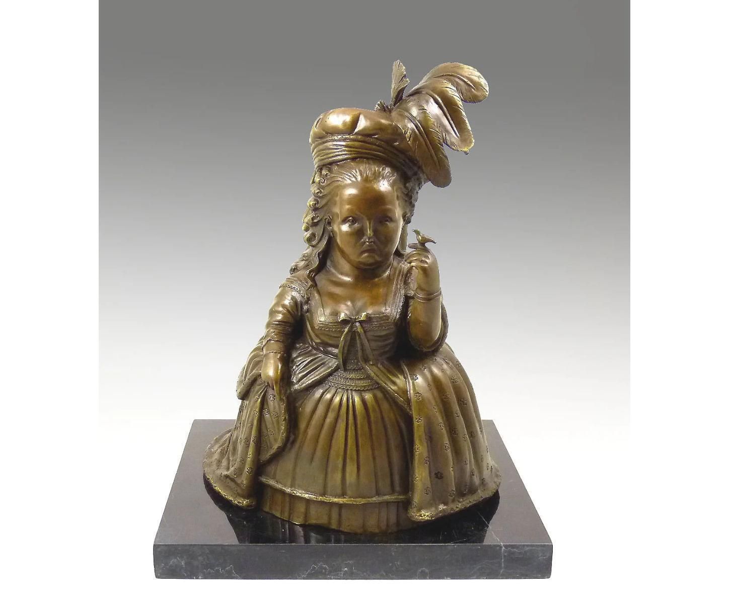 Marie Antoinette Sculpture In Bronze, Contemporary Style, 20th Century photo furniture
