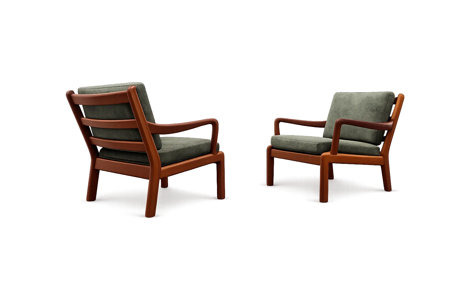 Mid Century Armchairs By L. Olsen & Son Mobelfabrik, Denmark