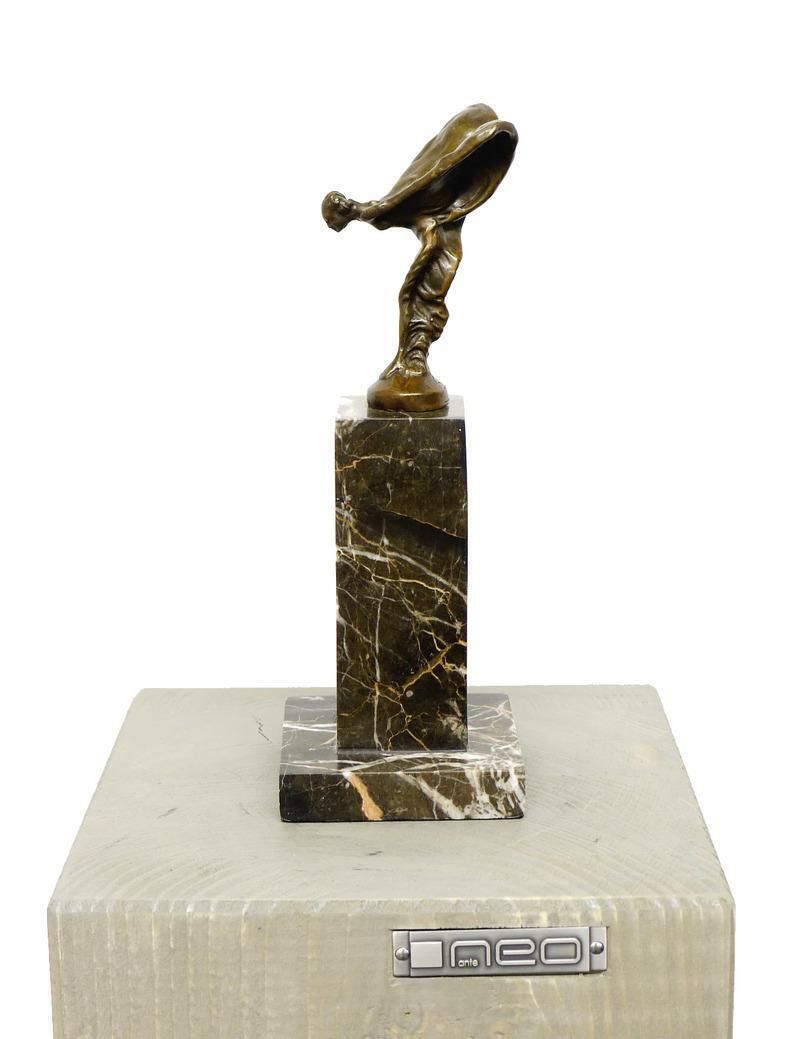 Art Deco Golden Bronze Spirit Of Ecstasy Sculpture photo Art