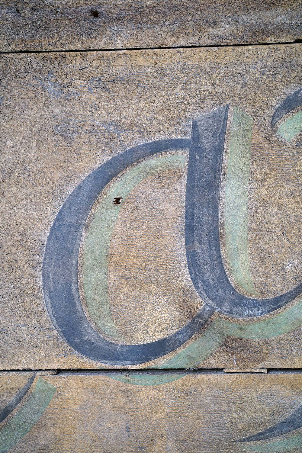 photo vinterior A Large Early 20thc Double Sided Sign Written Advertising Sign; 'Café’ C.1920