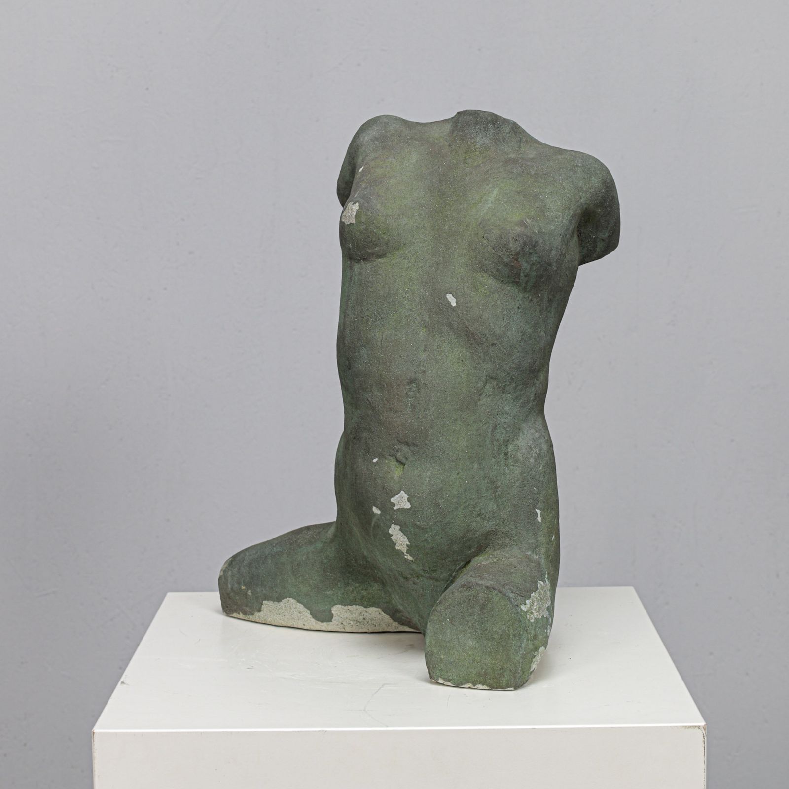 Concrete Female Torso Sculpture By Francine Govers, Netherlands, 1990s photo furniture