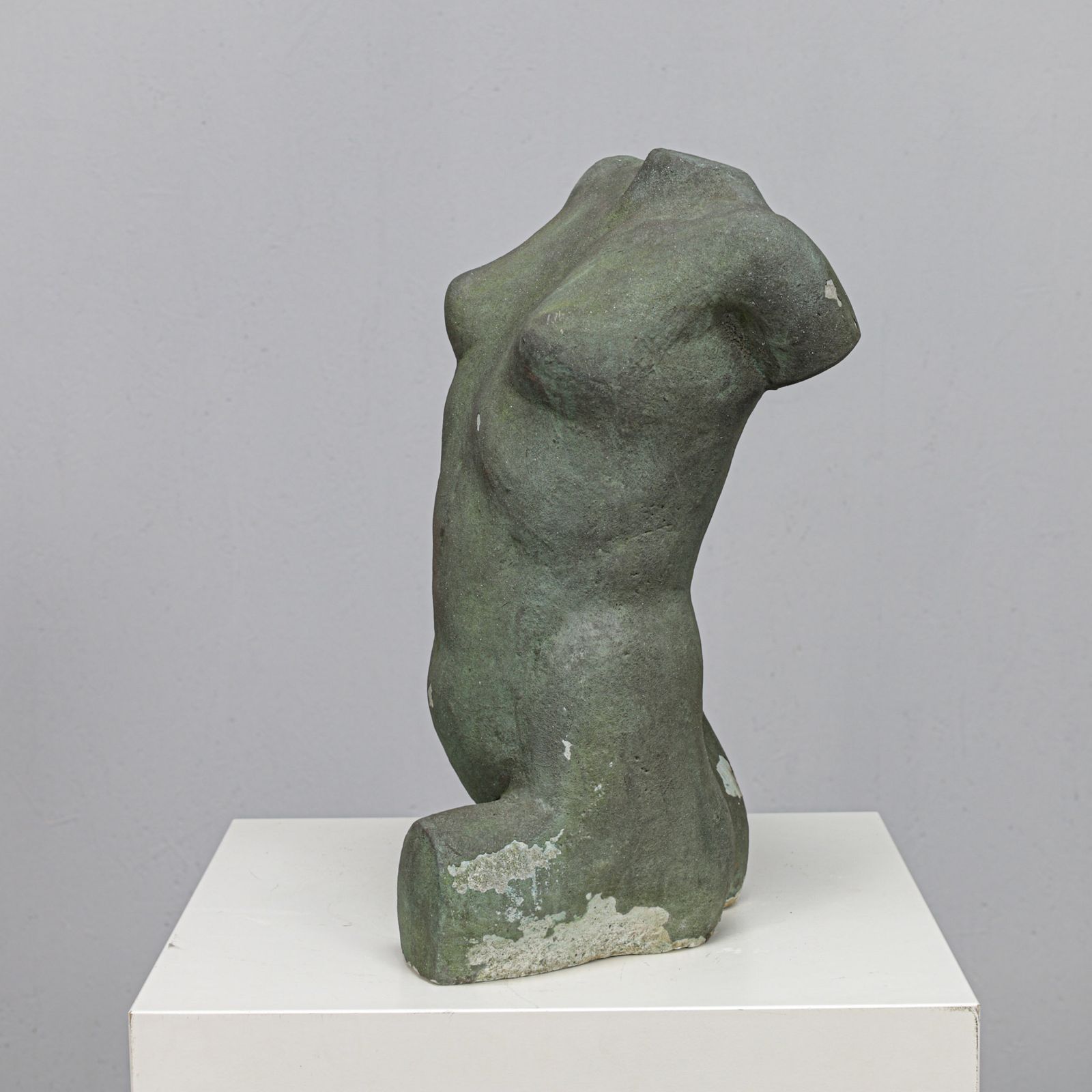 Concrete Female Torso Sculpture By Francine Govers, Netherlands, 1990s photo for sale