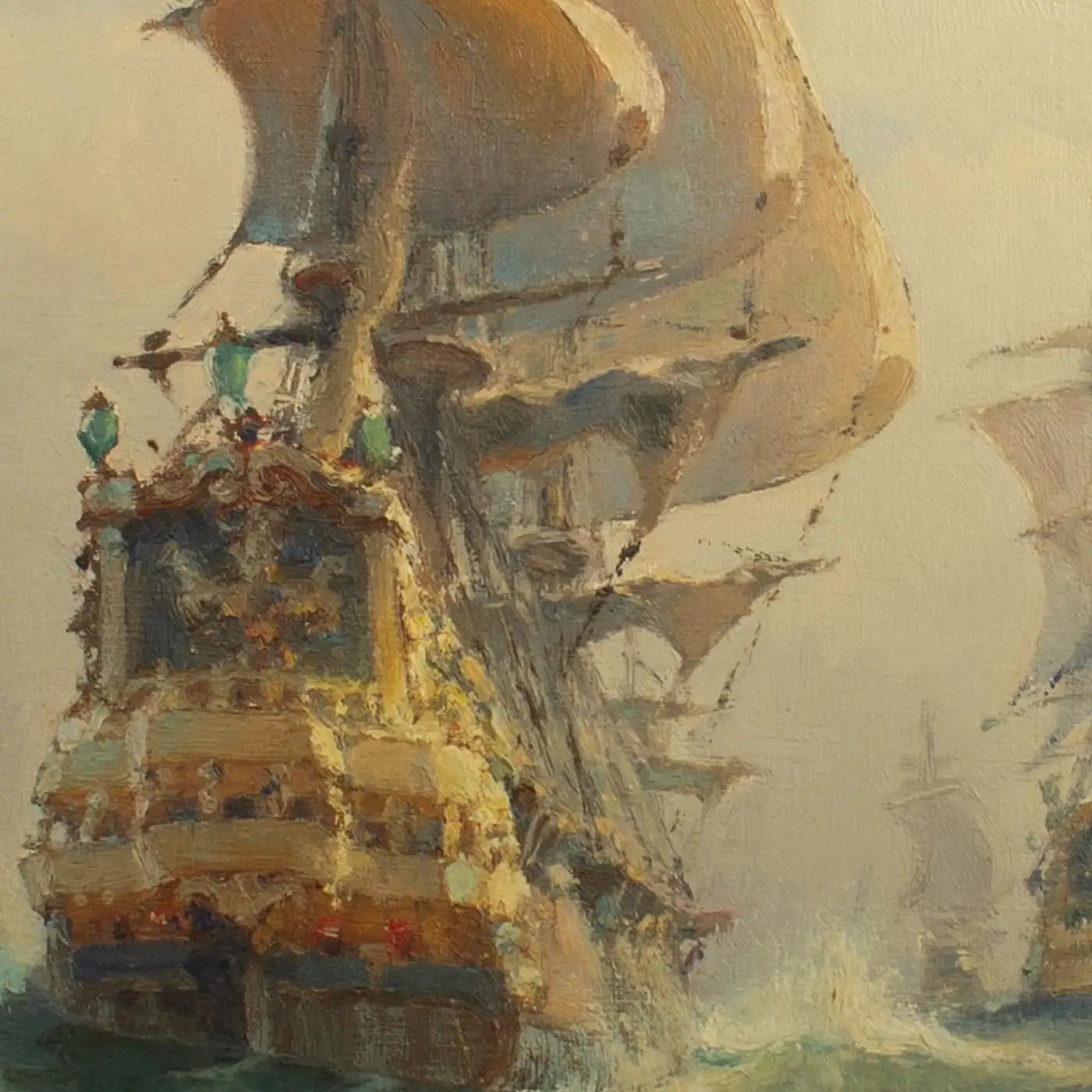 Henri Miloch (1898 1979) Peinture maritime, signée et datée photo for sale
