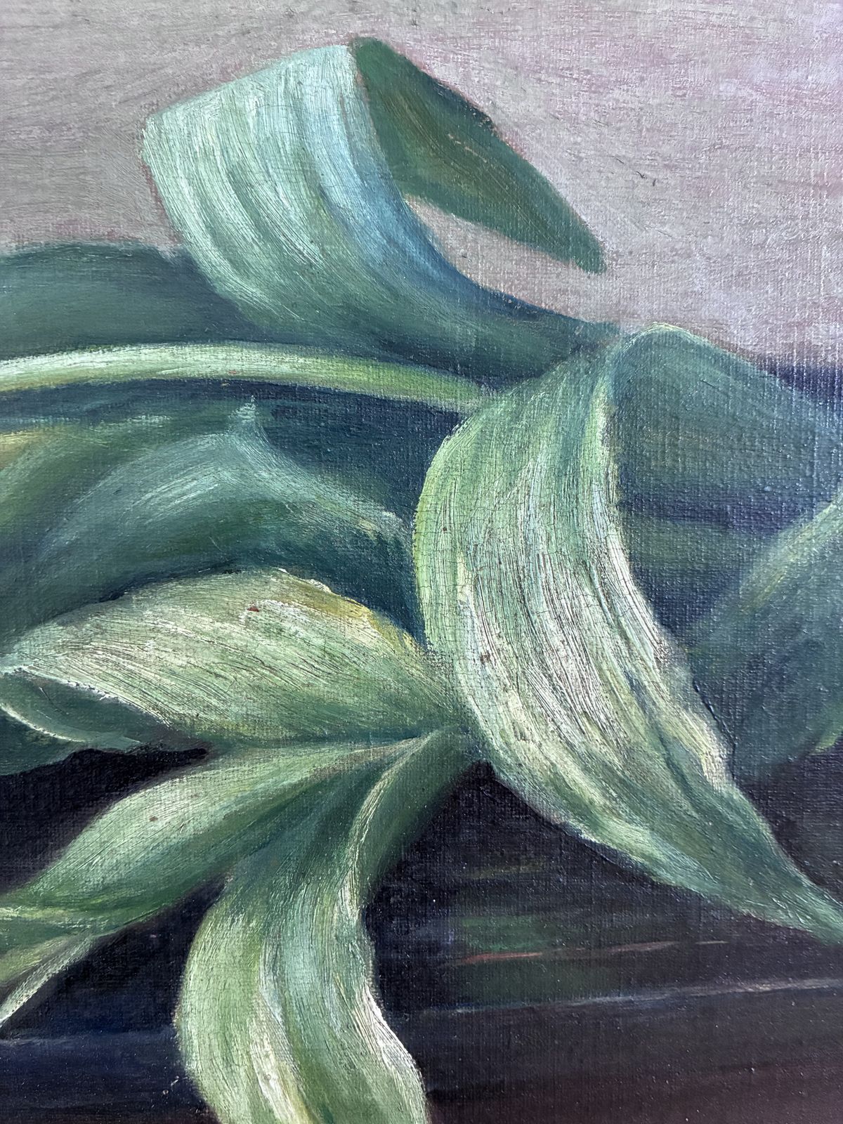 Vintage Original Flower Oil Painting, Tulips Still Life Art photo furniture