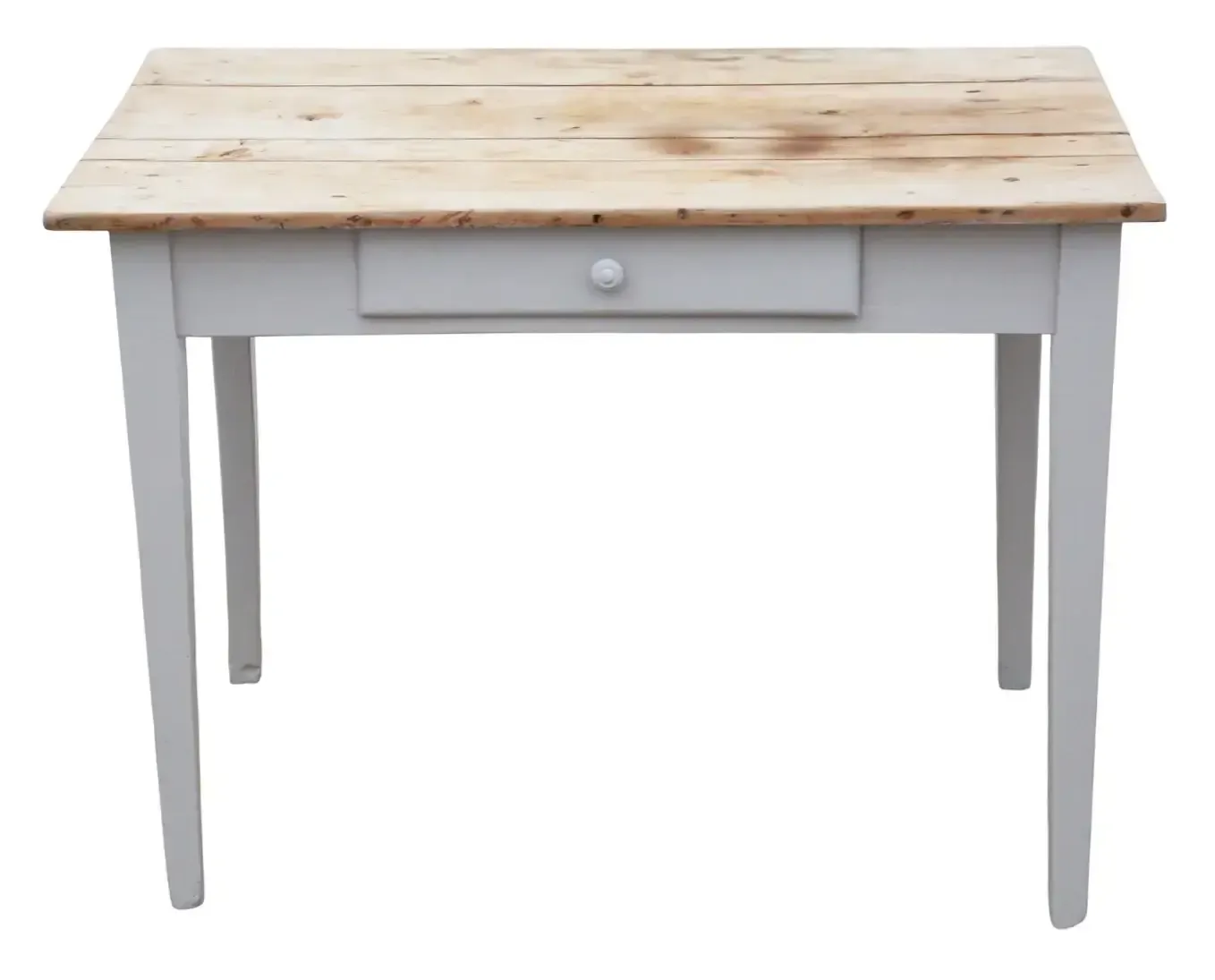 Antique 19th Century French Scrub Top Kitchen Table – Writing / Dressing Desk, Fine Quality