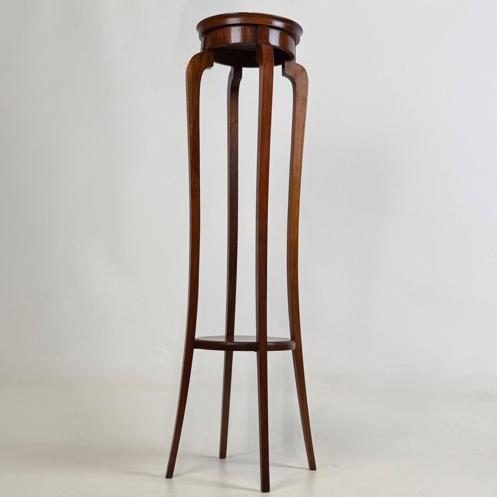 Antique 20th Century Edwardian Plant Stand In Mahogany ( Af 5534 ) photo for sale