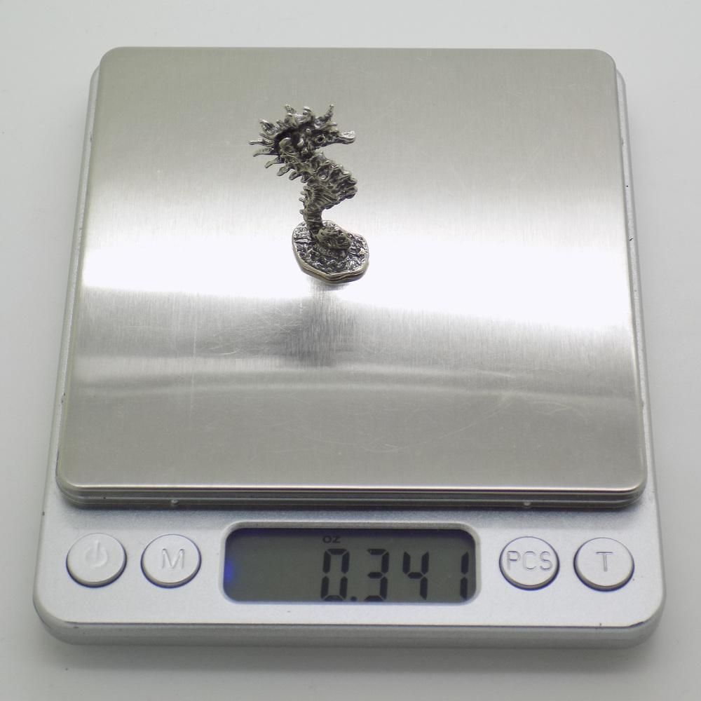 Vintage Italian Handmade Silver Seahorse Miniature, 1970s photo vintage