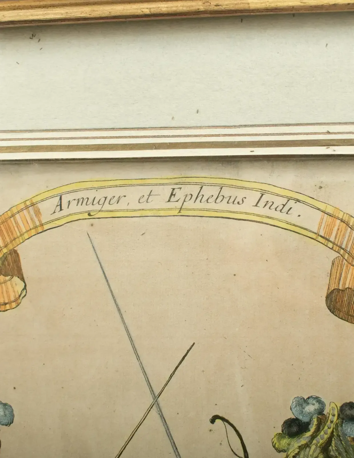 « Armiger Et Ephebus Indi » - Gravure coloriée à la main - Grand Carrousel 1662 photo vinterior