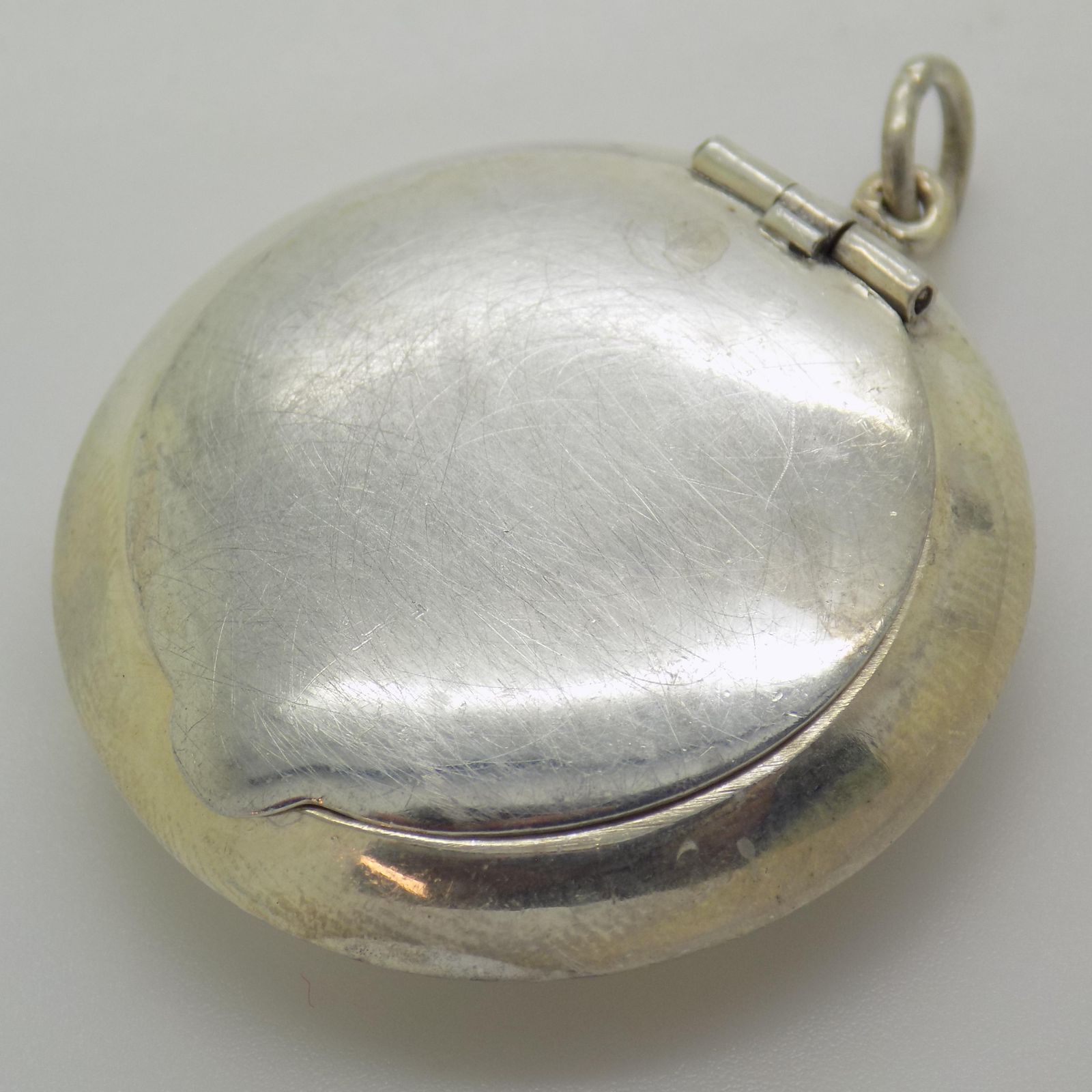 Vintage Italian Handmade Genuine Sterling Silver 925 Pill Snuff Trinket Box, 1970s photo 179.0