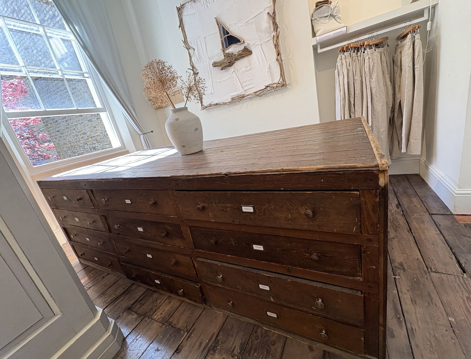 Large Industrial Double Sided Bank Drawers / Island photo buy