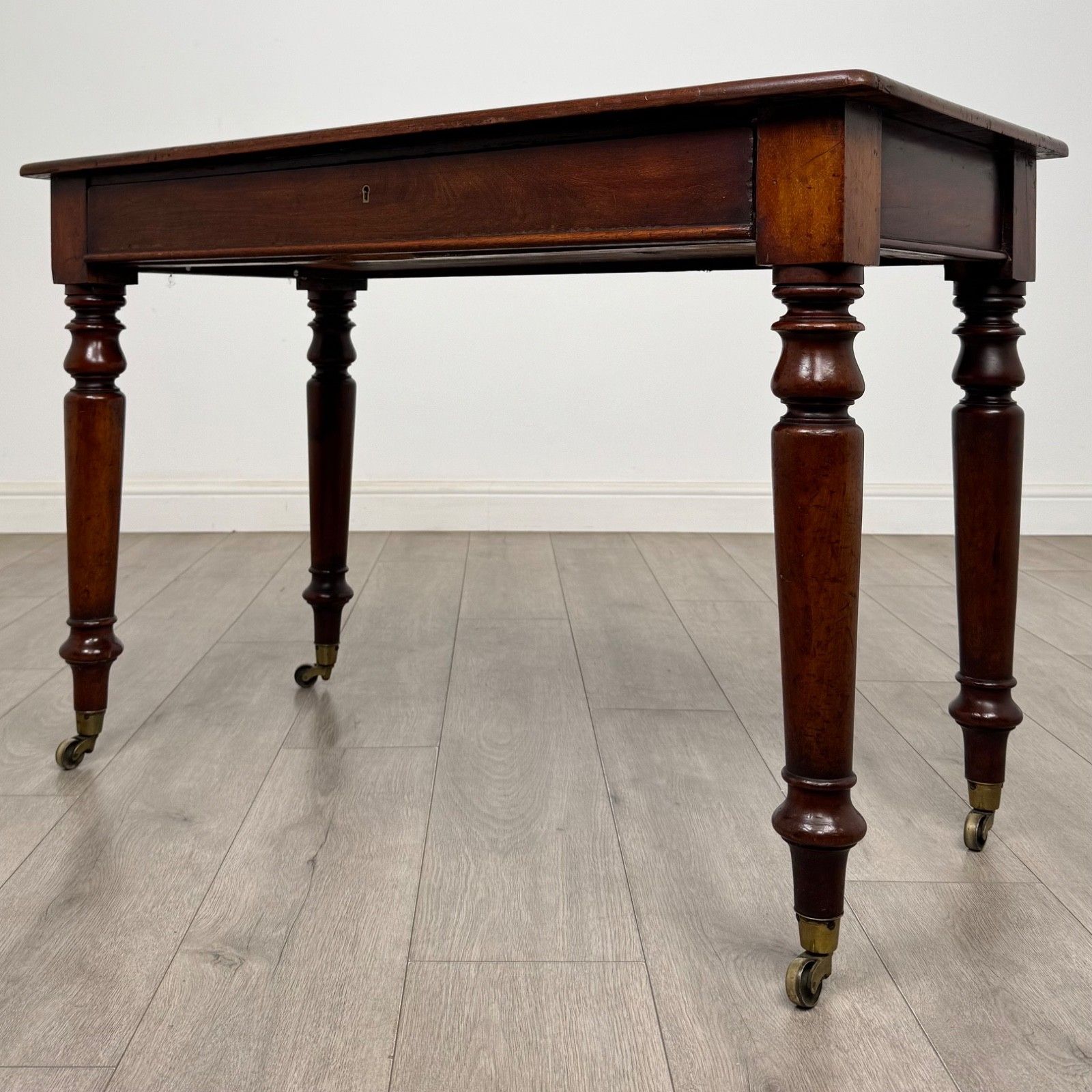 Antique 19th Century Victorian Writing Table In Mahogany ( Af 5566 ) photo furniture
