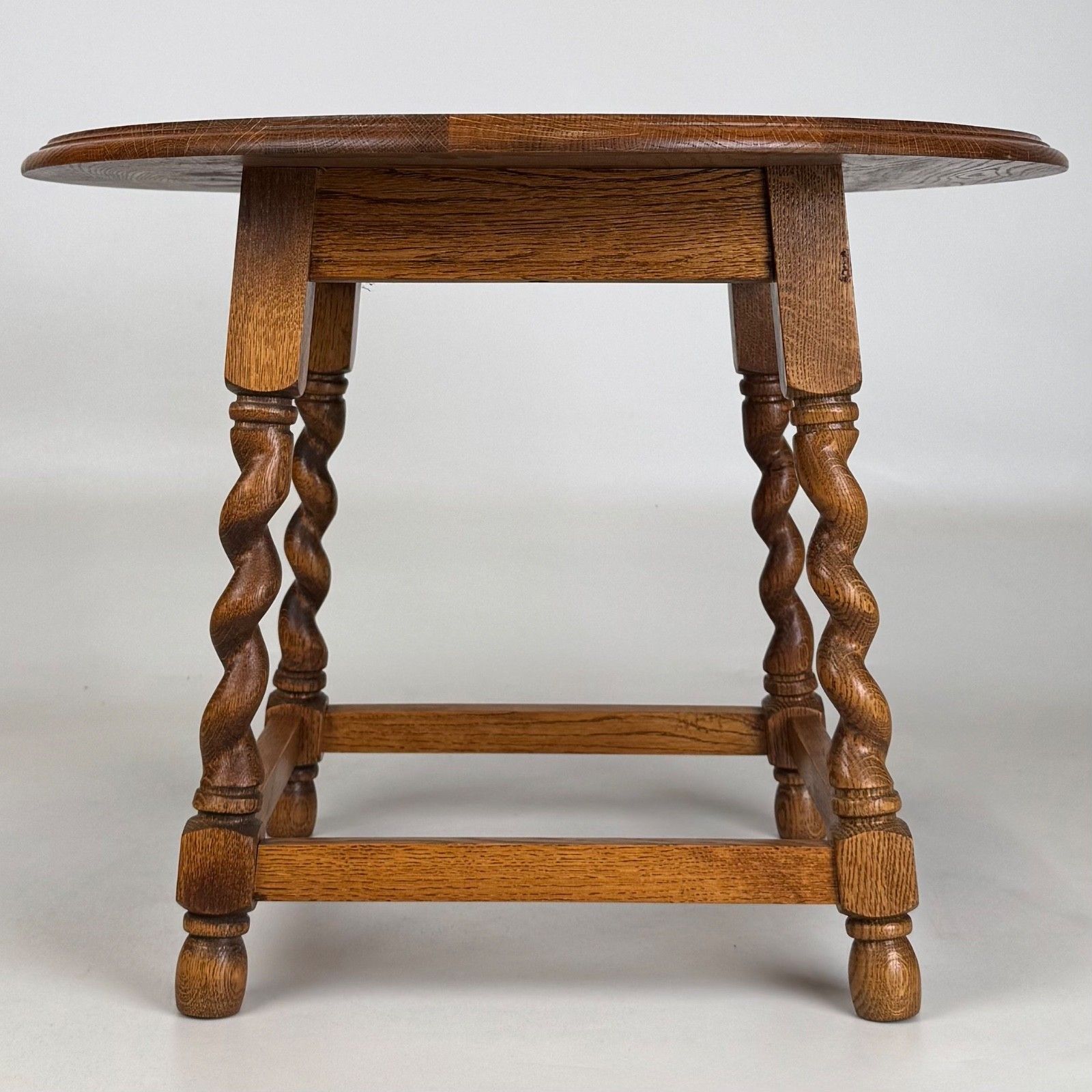 Antique 20th Century Round Edwardian Coffee Table In Oak ( Af 5536 ) photo buy