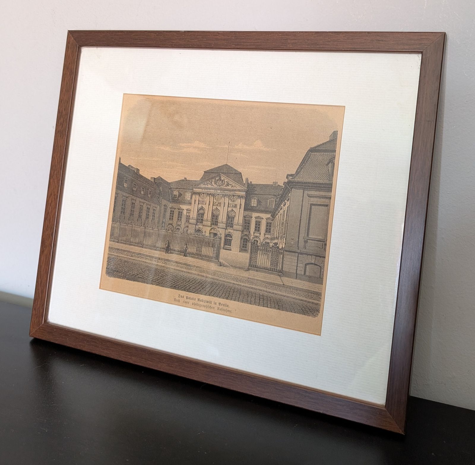 The Radziwill Palace Berlin W. Aarland I Hertedrich 1875 Framed Engraving photo furniture