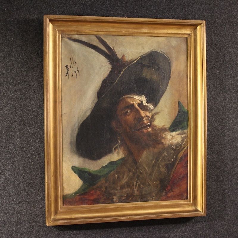 Art Tableau espagnol, portrait d'un pirate, 1895 photo