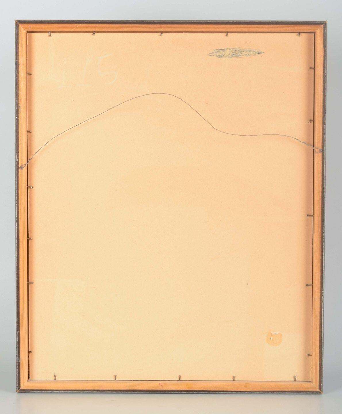 Gunnar Fohlin, Zweeds kunstenaar. Gouache op papier. Dynamisch abstract werk, 1962 photo 424.0