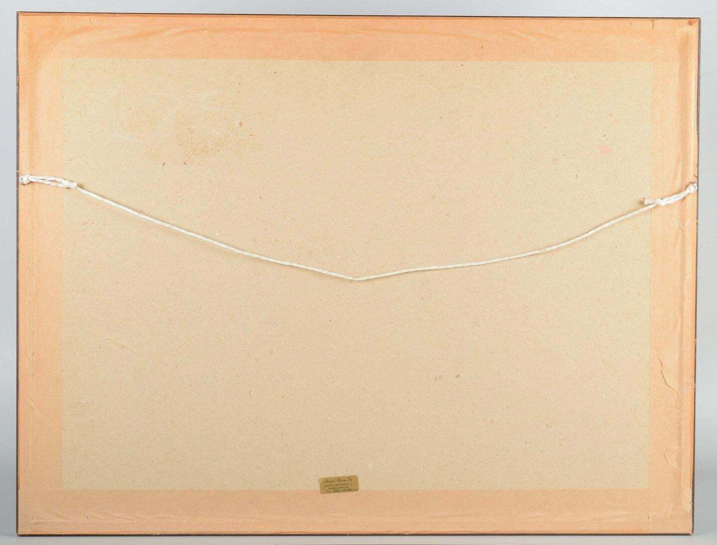 Bert Johnny Nilsson. Lithografie/Papier. Surrealistische compositie met naaktfiguur. photo vinterior