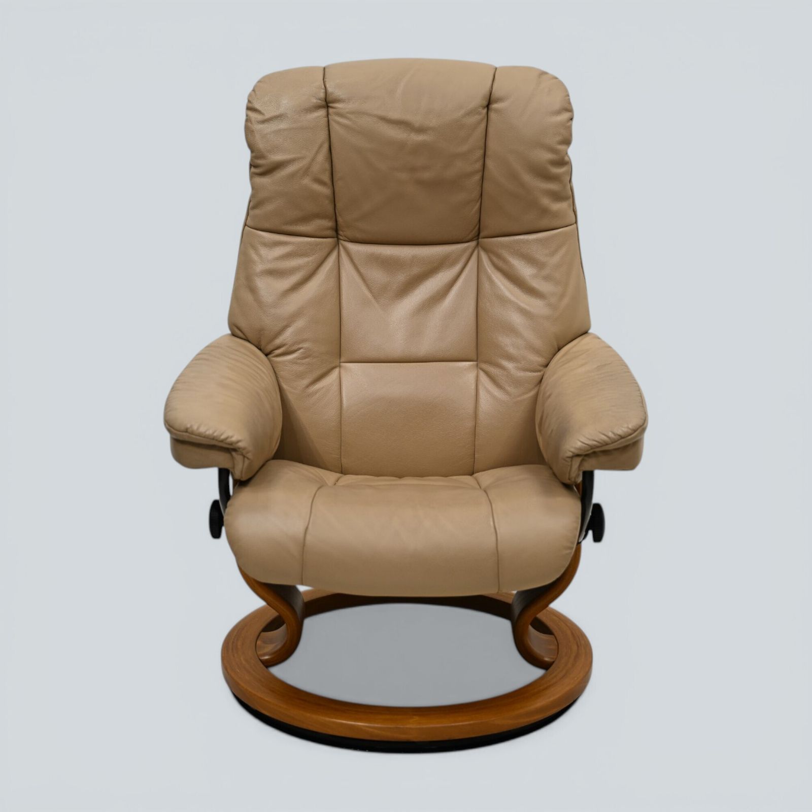 Erkornes Stressless Reclining Armchair Mushroom Leather Swivel Free Uk Delivery photo furniture