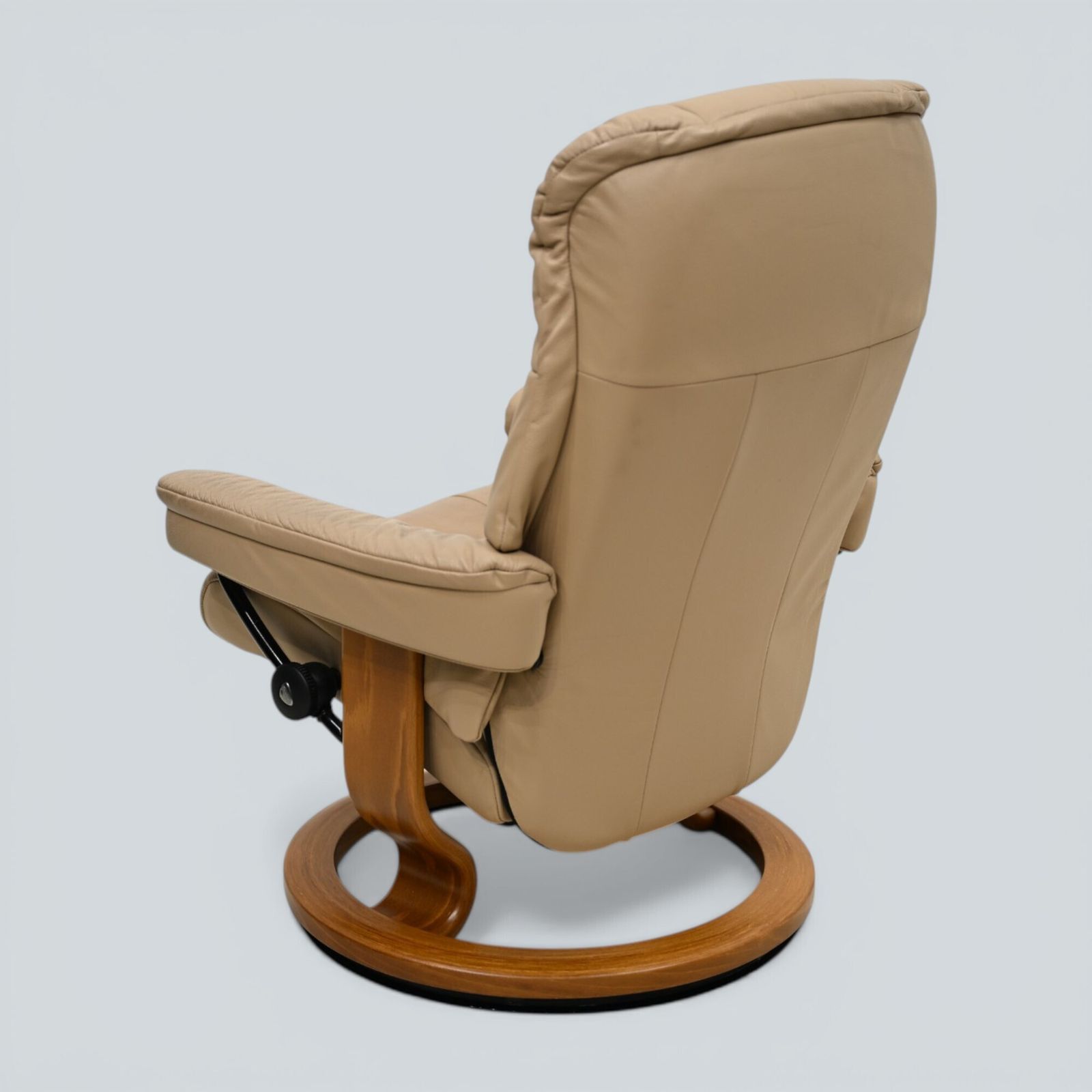 Erkornes Stressless Reclining Armchair Mushroom Leather Swivel Free Uk Delivery photo 387.0