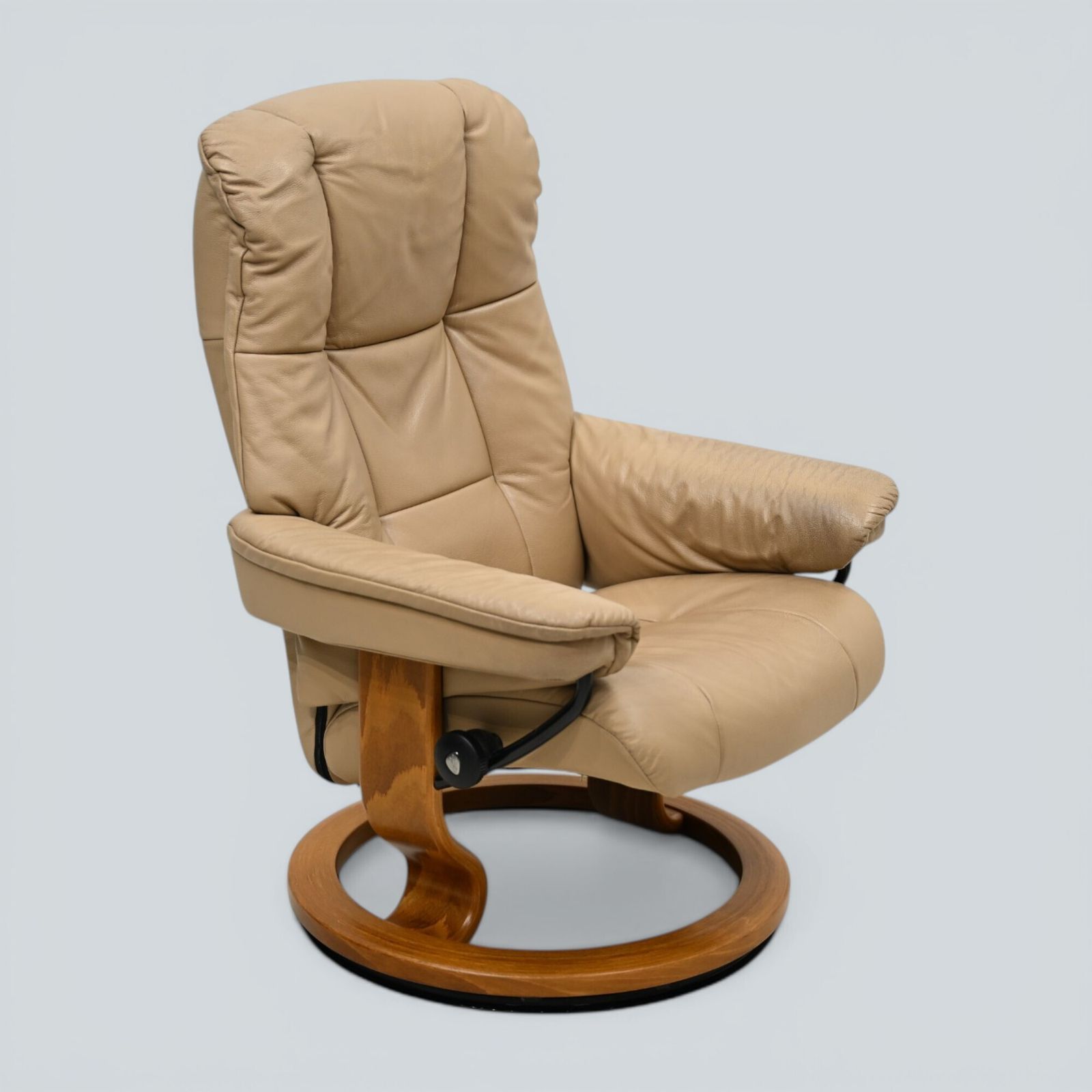 Erkornes Stressless Reclining Armchair Mushroom Leather Swivel Free Uk Delivery