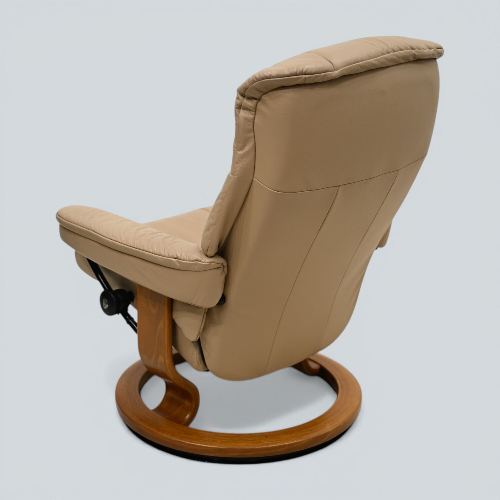 Erkornes Stressless Reclining Armchair Beige Leather Swivel Free Uk Delivery* photo 387.0