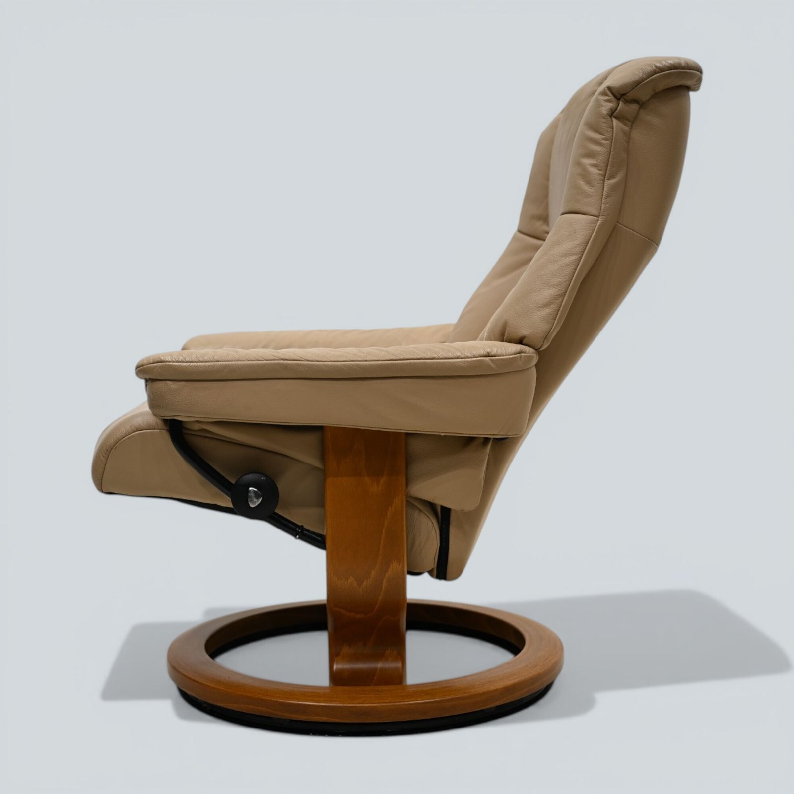 Furniture Erkornes Stressless Reclining Armchair Beige Leather Swivel Free Uk Delivery* photo