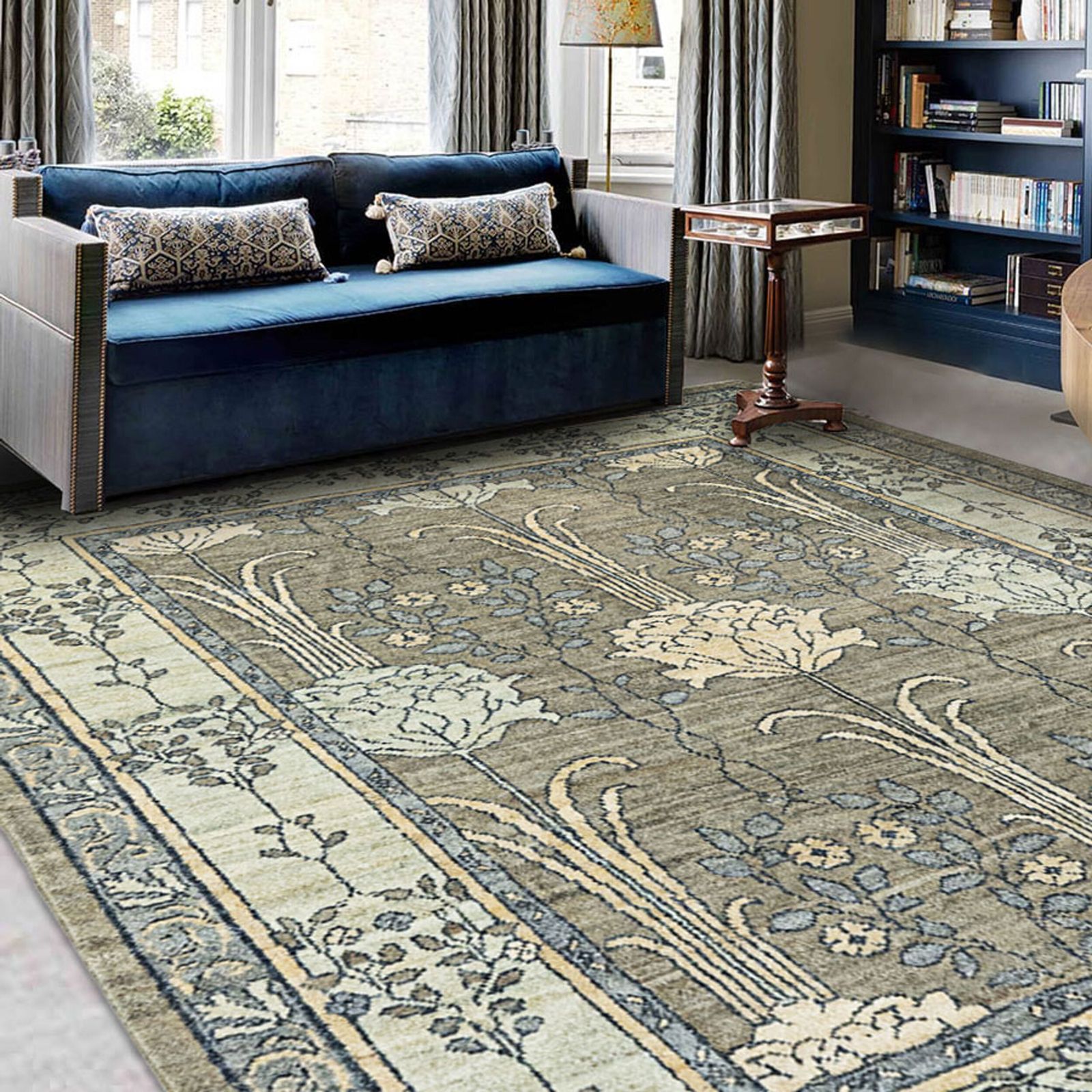 Hand Knotted Charles Voysey 307x247cm photo Textiles