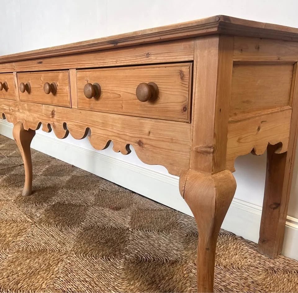 Large Georgian Style Pine Dresser Base photo Furniture