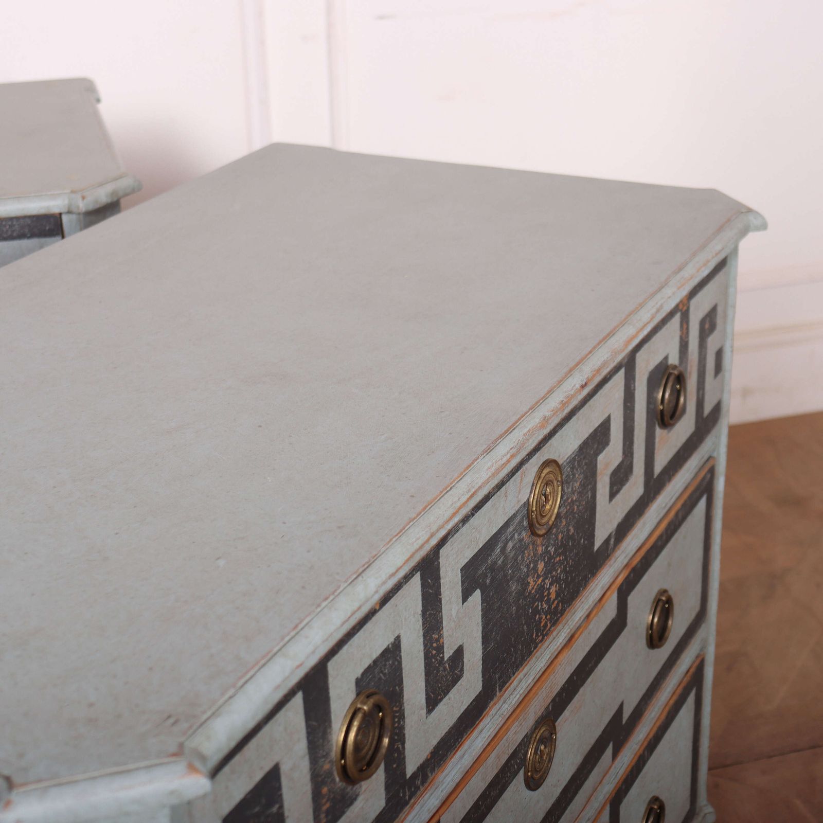 Furniture Pair Of Swedish Painted Commodes photo