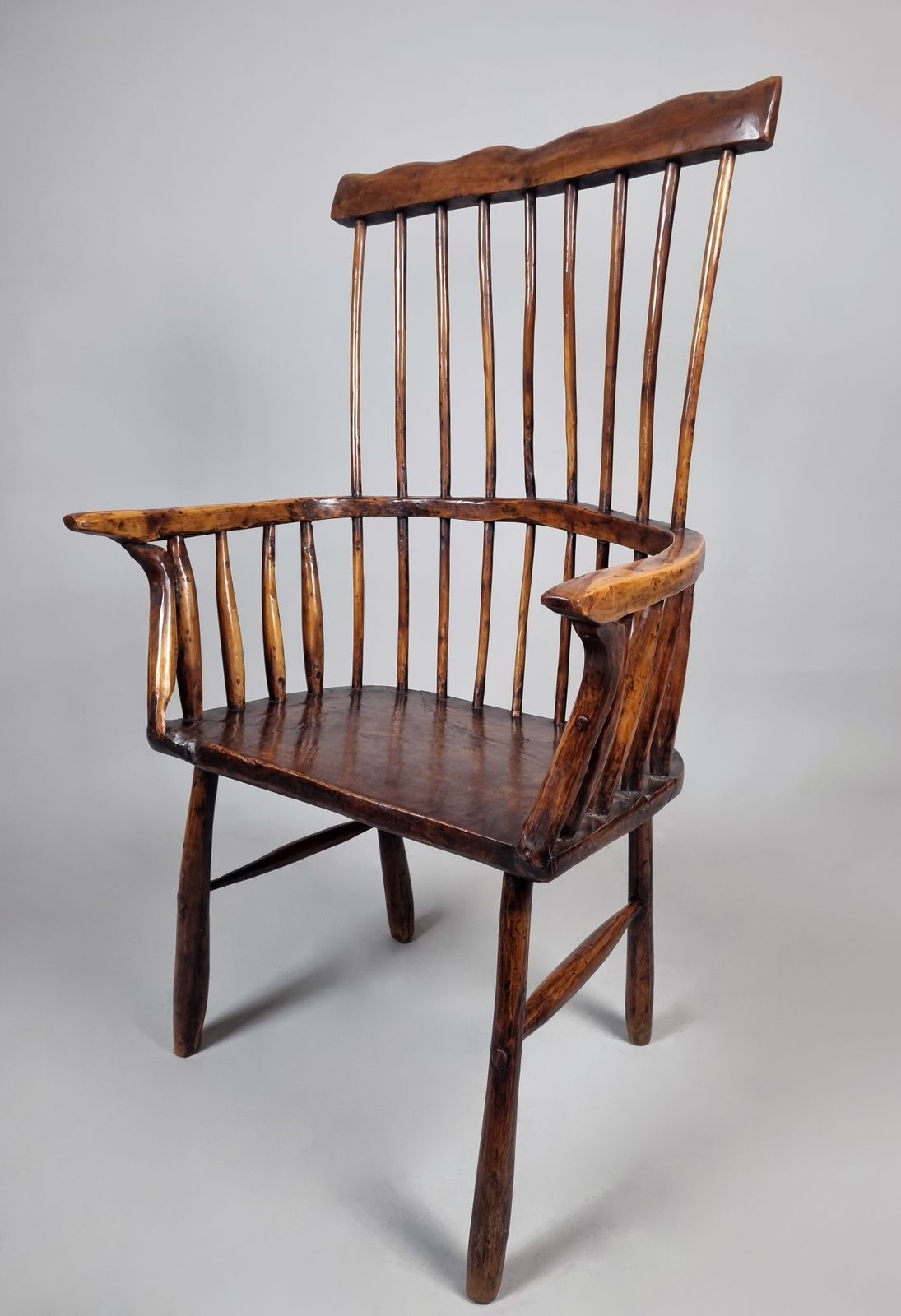 Primitive 18th Century Welsh Hedge Chair photo vinterior